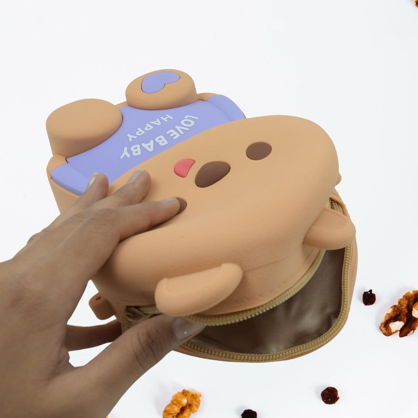 Cute Cartoon Girls Backpack Shoulder Bag Purse Portable Mini Silicone Handbag Girls Childrens Bagpurse For For Girls Women Gift Girls Bag Accessories (1 Pc) - Happy Price - Image 4