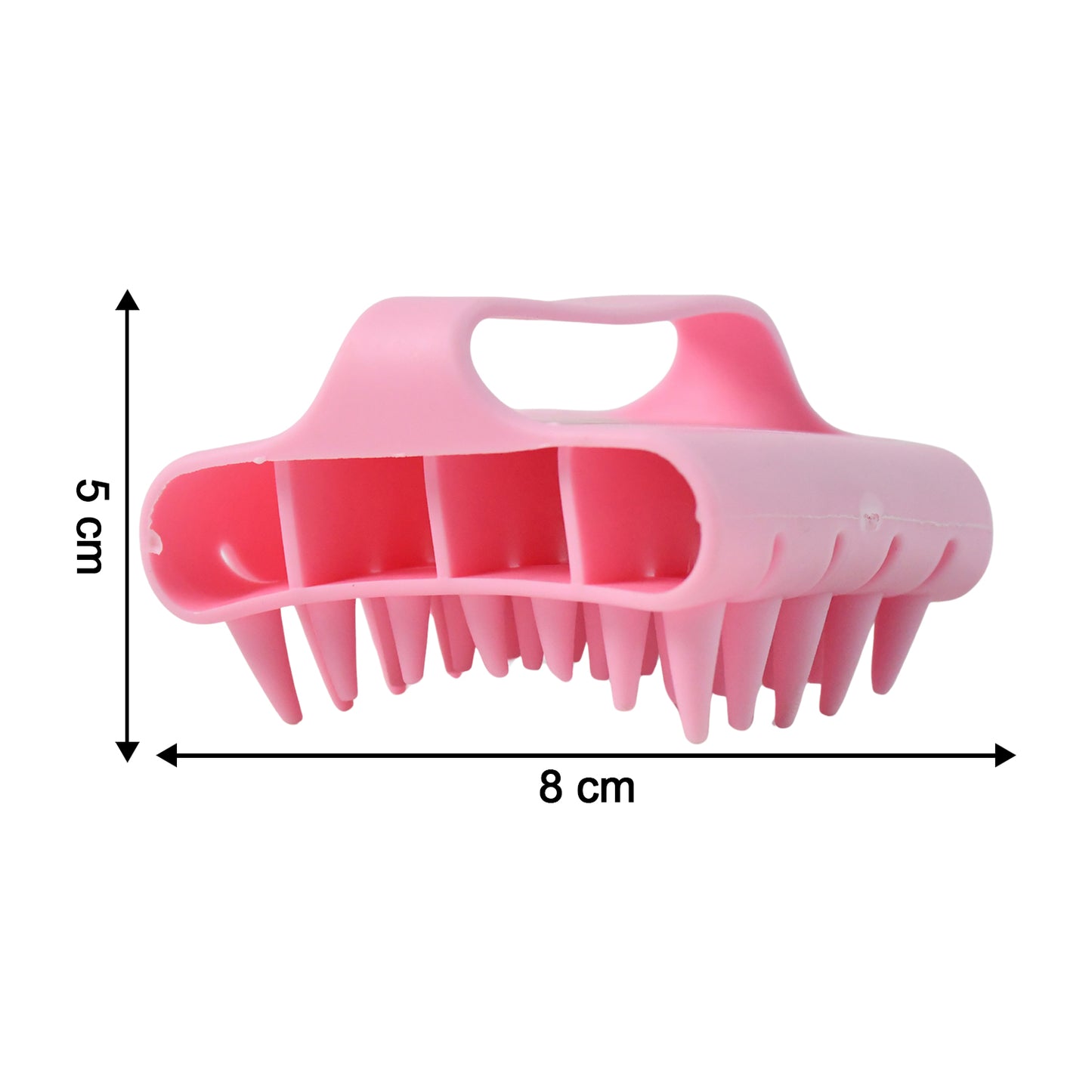 Silicone Scalp Massager Shampoo Brush with Handle for Deep Cleaning and Hair Growth - Happy Price - Image 3