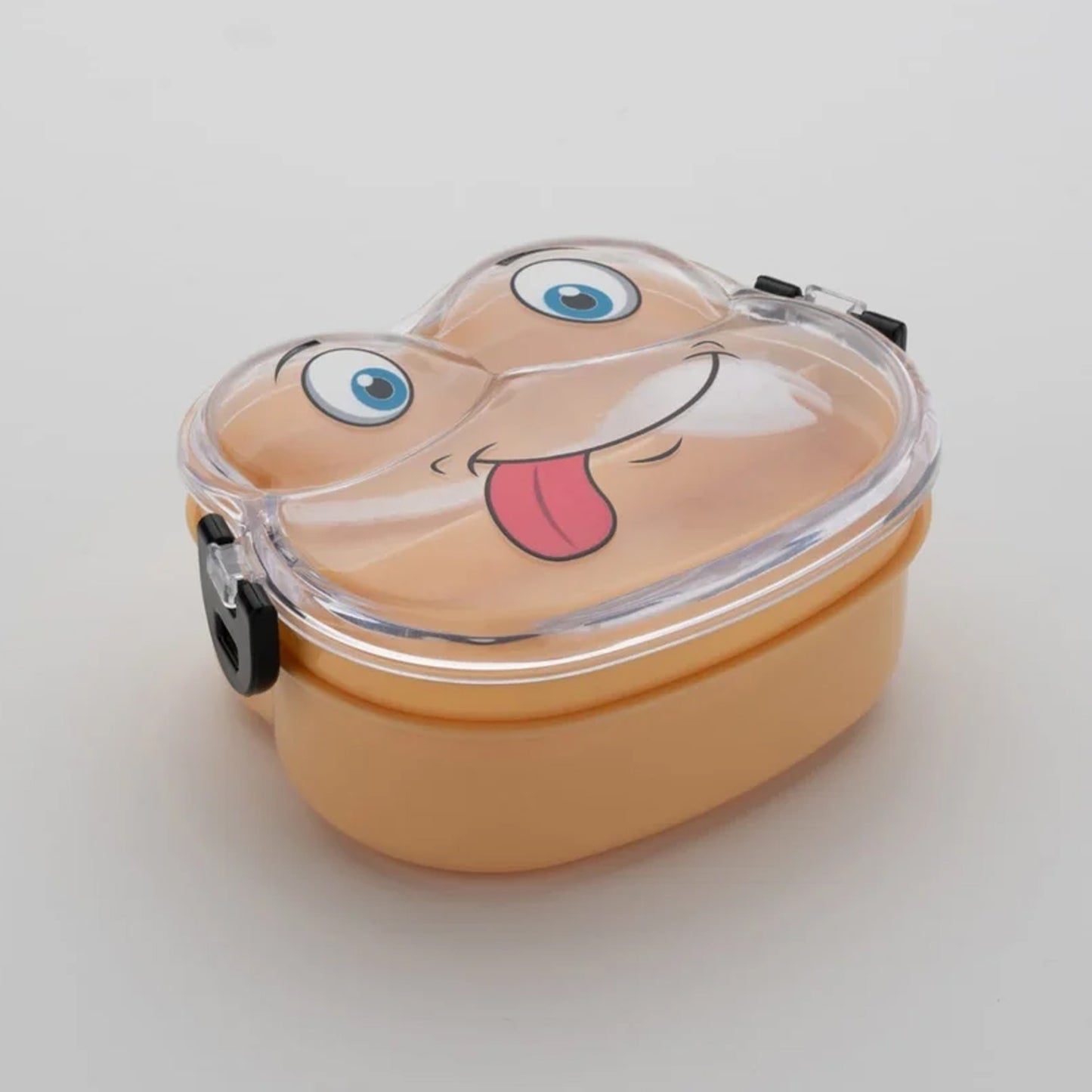 Double Layer Froggy Shape Lunch Box With Spoon (1 Pc Mix Color) - Happy Price - Image 6