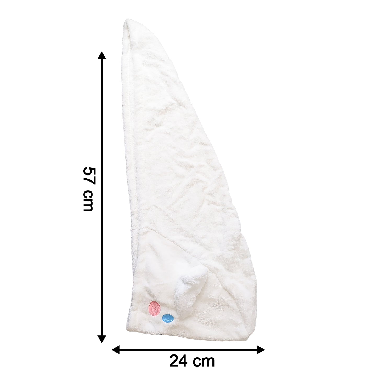 Premium Soft Microfiber Hair Drying Towel Wrap With Button (1 Pc) - Happy Price - Image 5