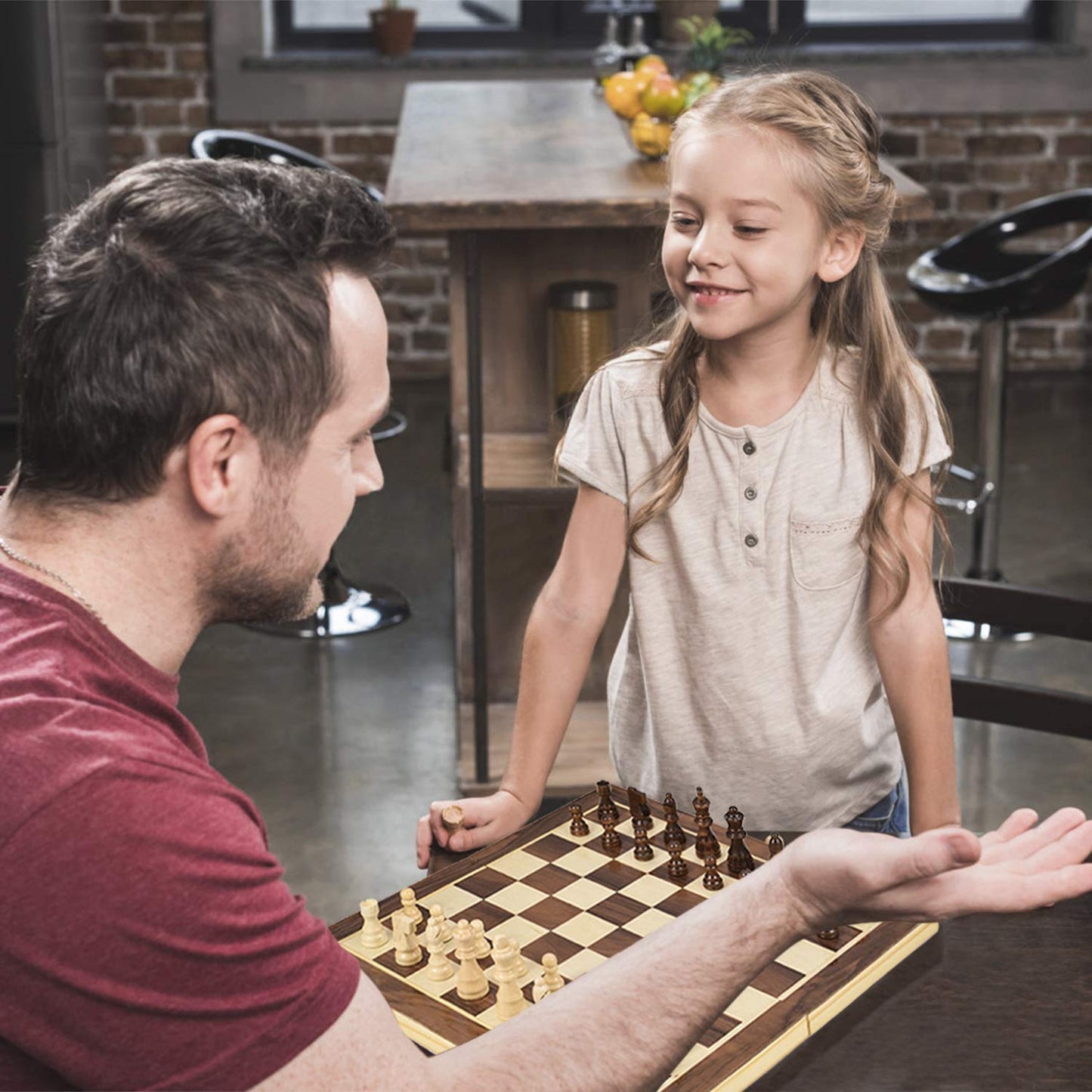 Foldable Wooden Chess Board Set (30 30 Cm 1 Set) - Happy Price - Image 6