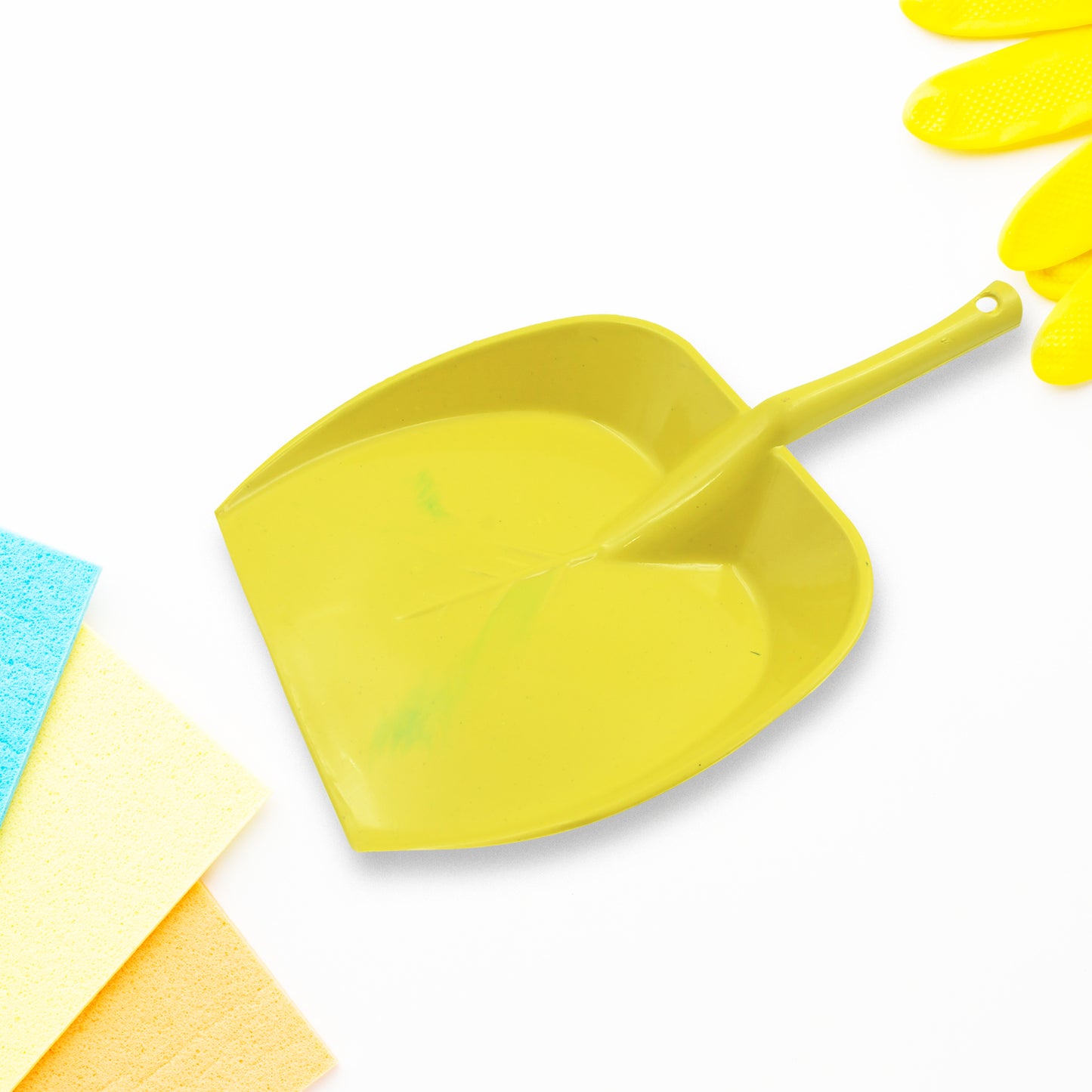 Dustpan With Long Handle Dust Collection Dust Pan Tray For Kitchen Home Office Bathroom Etc (1 Pc Multicolor ) - Happy Price - Image 2