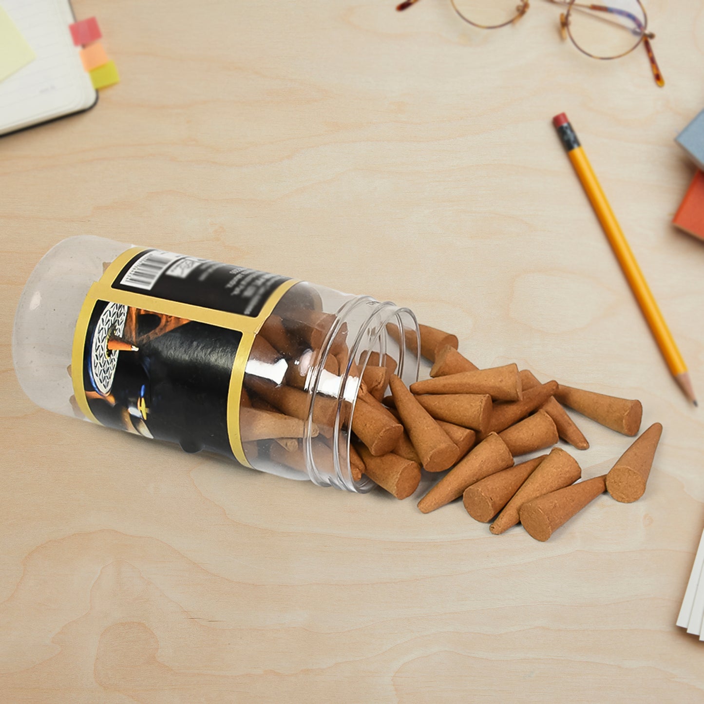 Premium Dark Rose Dhoop Cones - 120 Gm Pack - Happy Price - Image 2