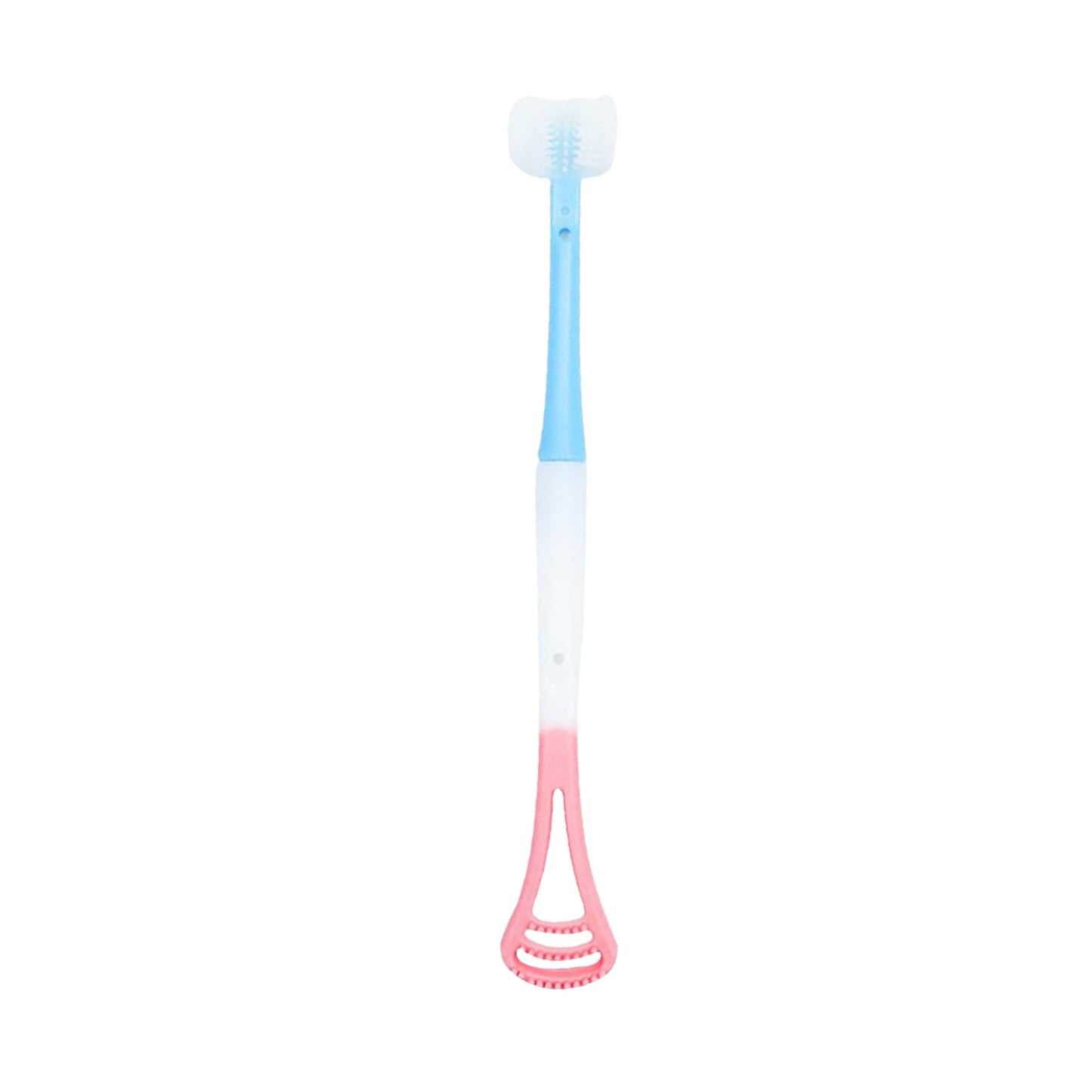 2-in-1 Baby Oral Care Stick: Soft Silicone Tongue Cleaner & Gum Massager (1 Pc) - Happy Price - Image 2