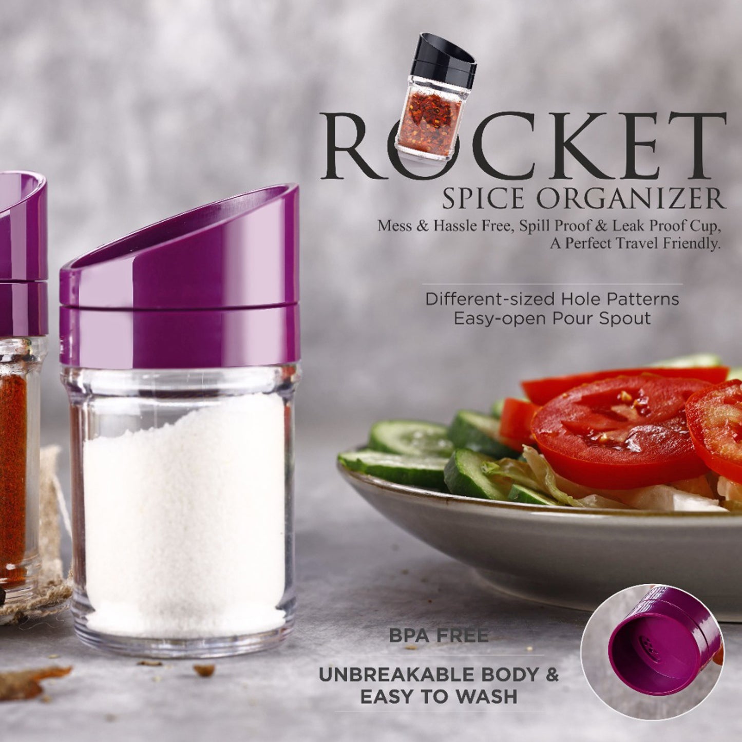 Apex Slant-lid Kitchen Storage Jar Set (2 Pc) - Happy Price - Image 2