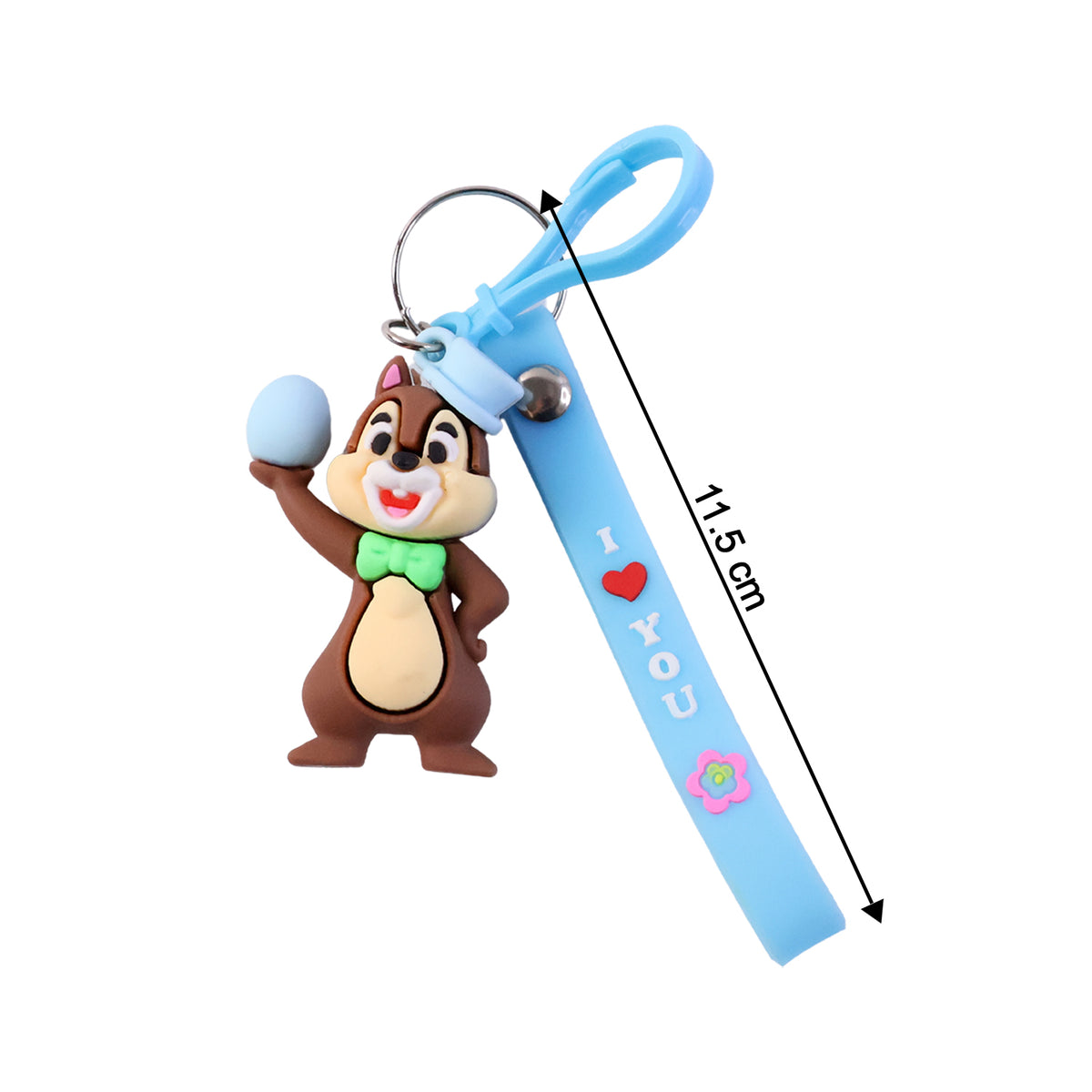 Cute Squirrel Keychain with "I Love You" Strap - 1 Pc - Happy Price - Image 5