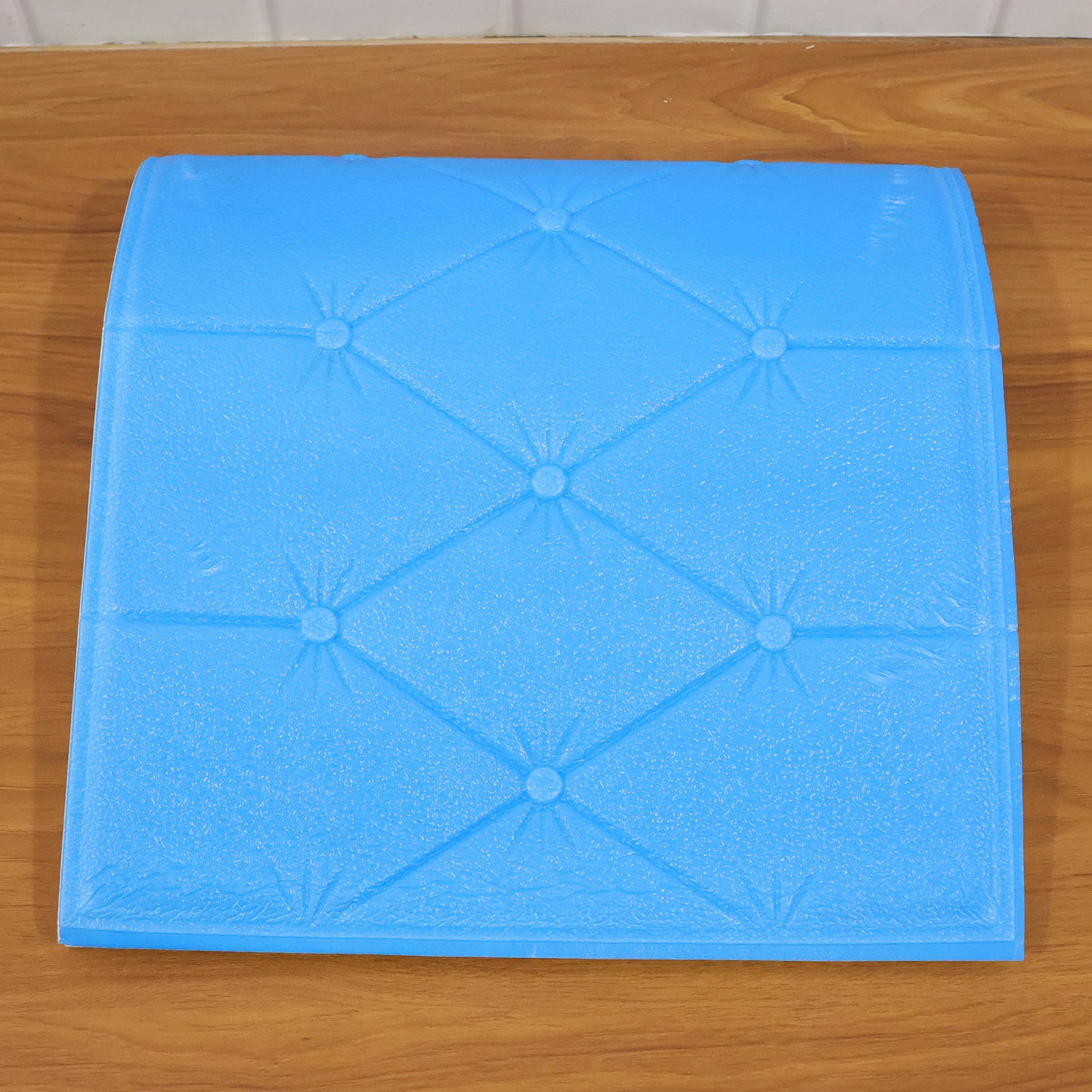 Self Adhesive 3D Foam Wall Panel - 1 Pc Blue 69x35 Cm - Great Price - Image 7