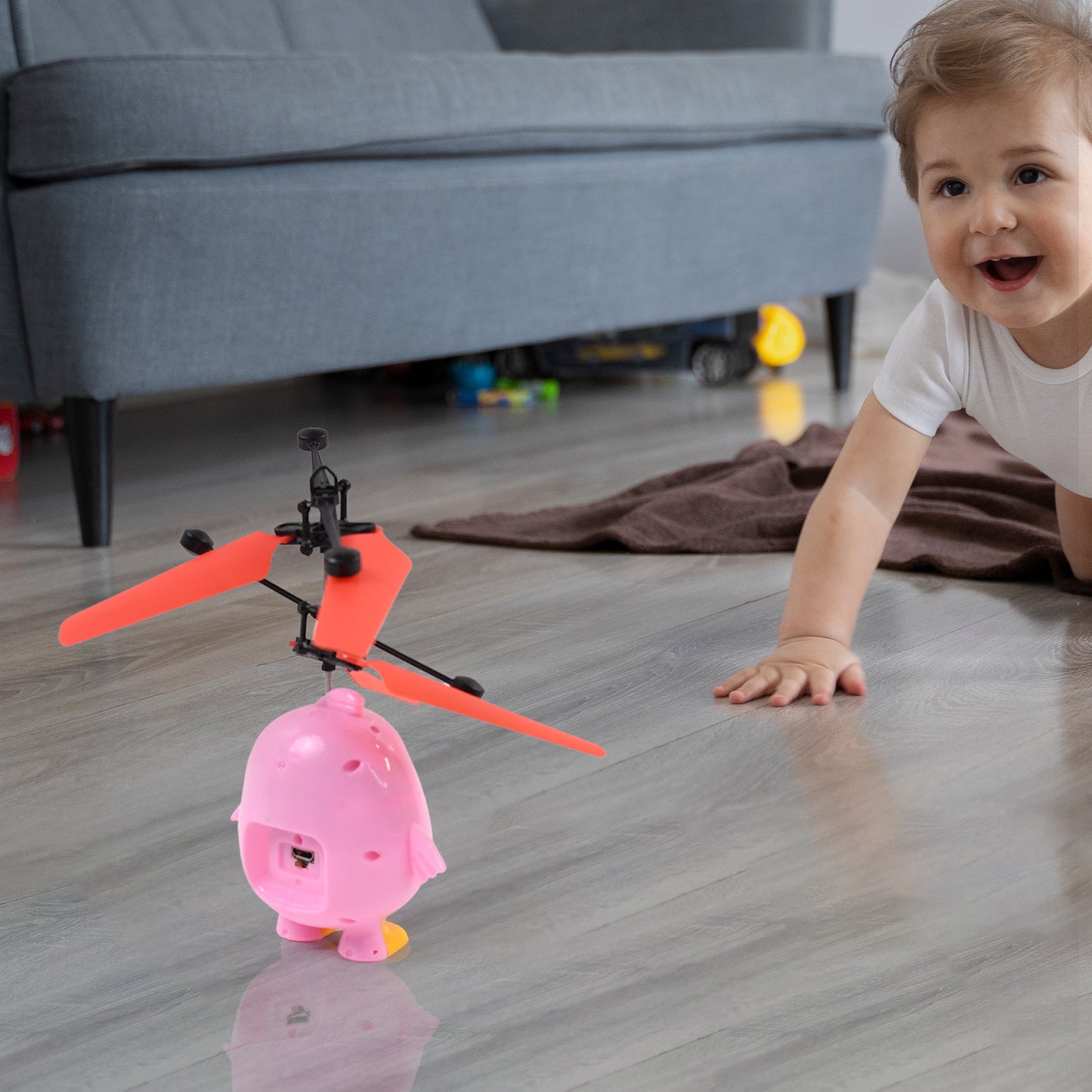 Pink Owl Remote Control Flying Toy with LED Lights (1 Set) - Great Price - Image 6