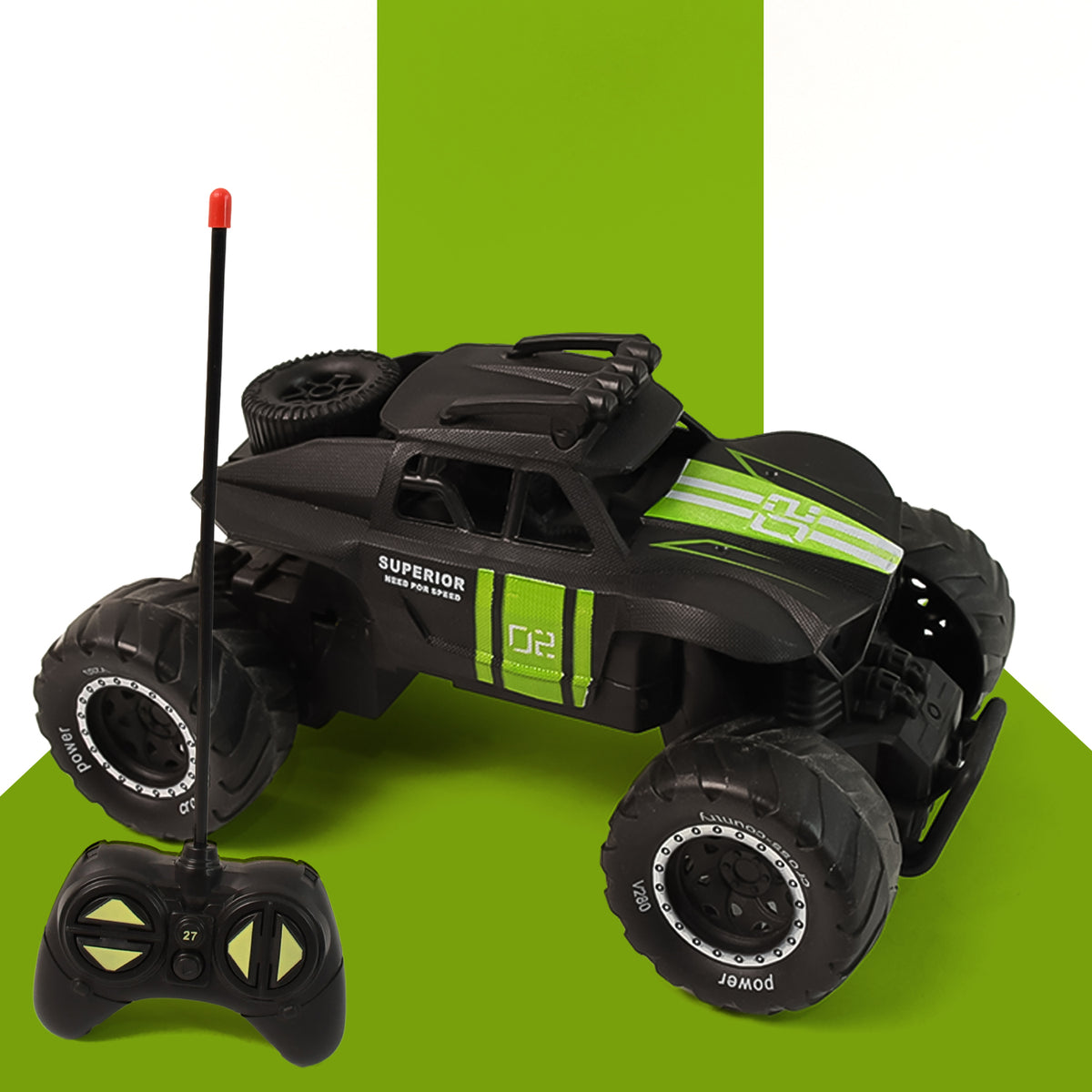 Electroplay Remote Control Monster Truck Toy - 4WD Style RC Car with Oversized Tires for Kids (1 Set) - Great Price - Image 2