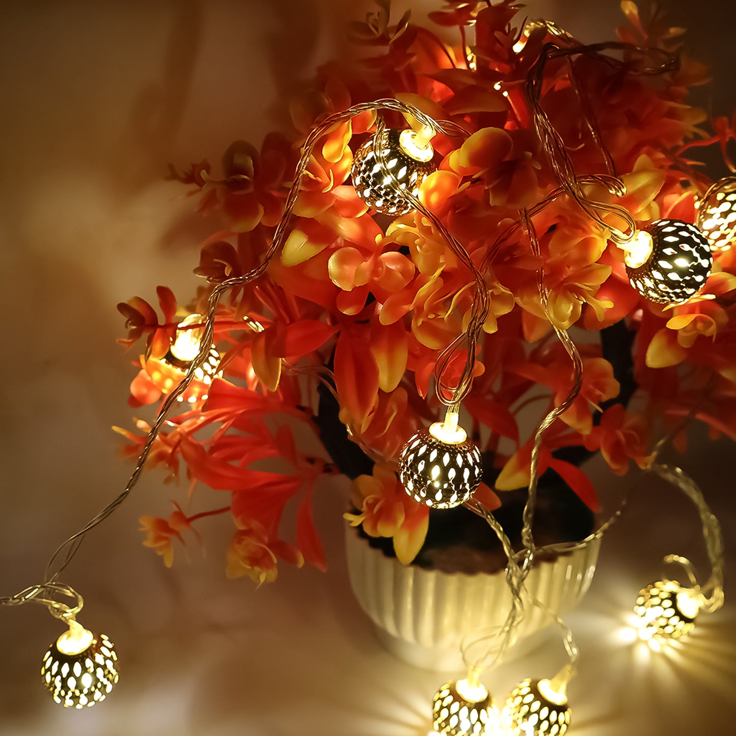 Decorative Metal Ball Led String Light (3 Meter ) - Happy Price - Image 6