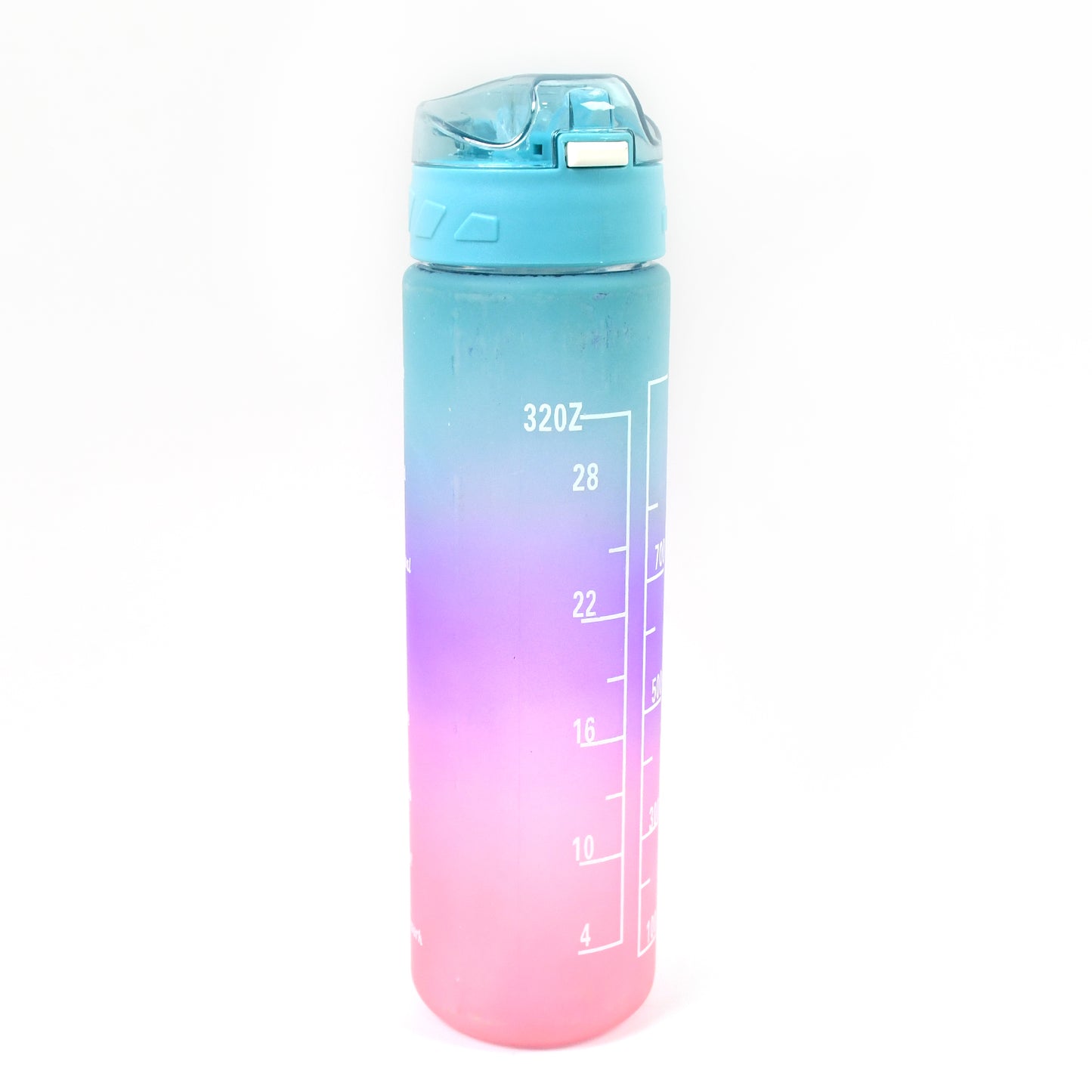 Plastic Colorful Motivational Water Bottle With Straw (900 Ml) - Happy Price - Image 4