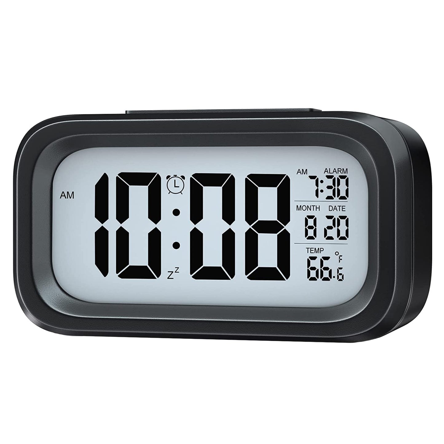 Digital LCD Alarm Clock with Auto Backlight & Temperature Display (1 Pc) - Happy Price - Image 2
