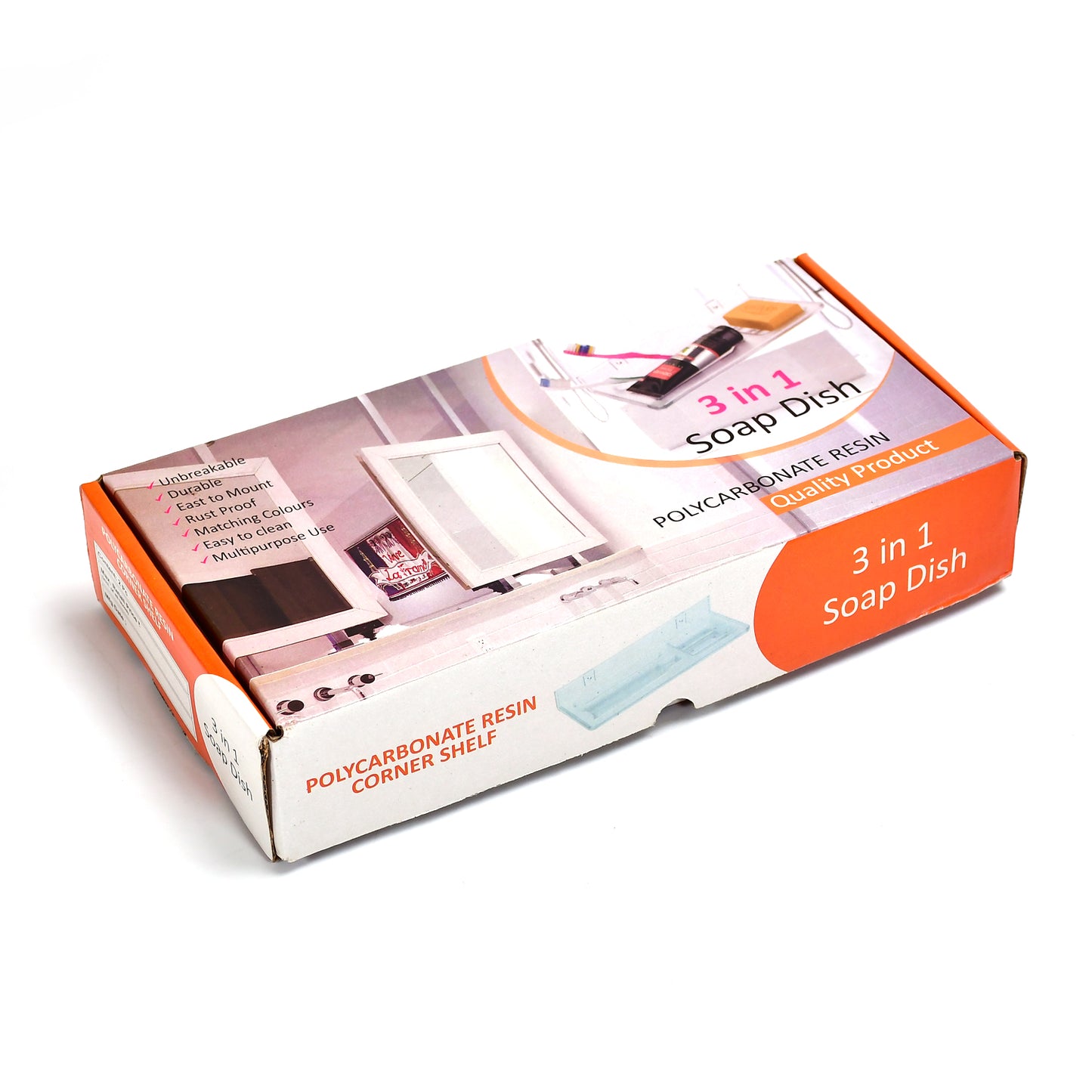 Shop A Wide Range Of Bathroom Ware Products From Pure Source India In This Pack There Coming 3in1 Glass Soap Dish Which Is Suitable To Use On Stand. - Happy Price - Image 2