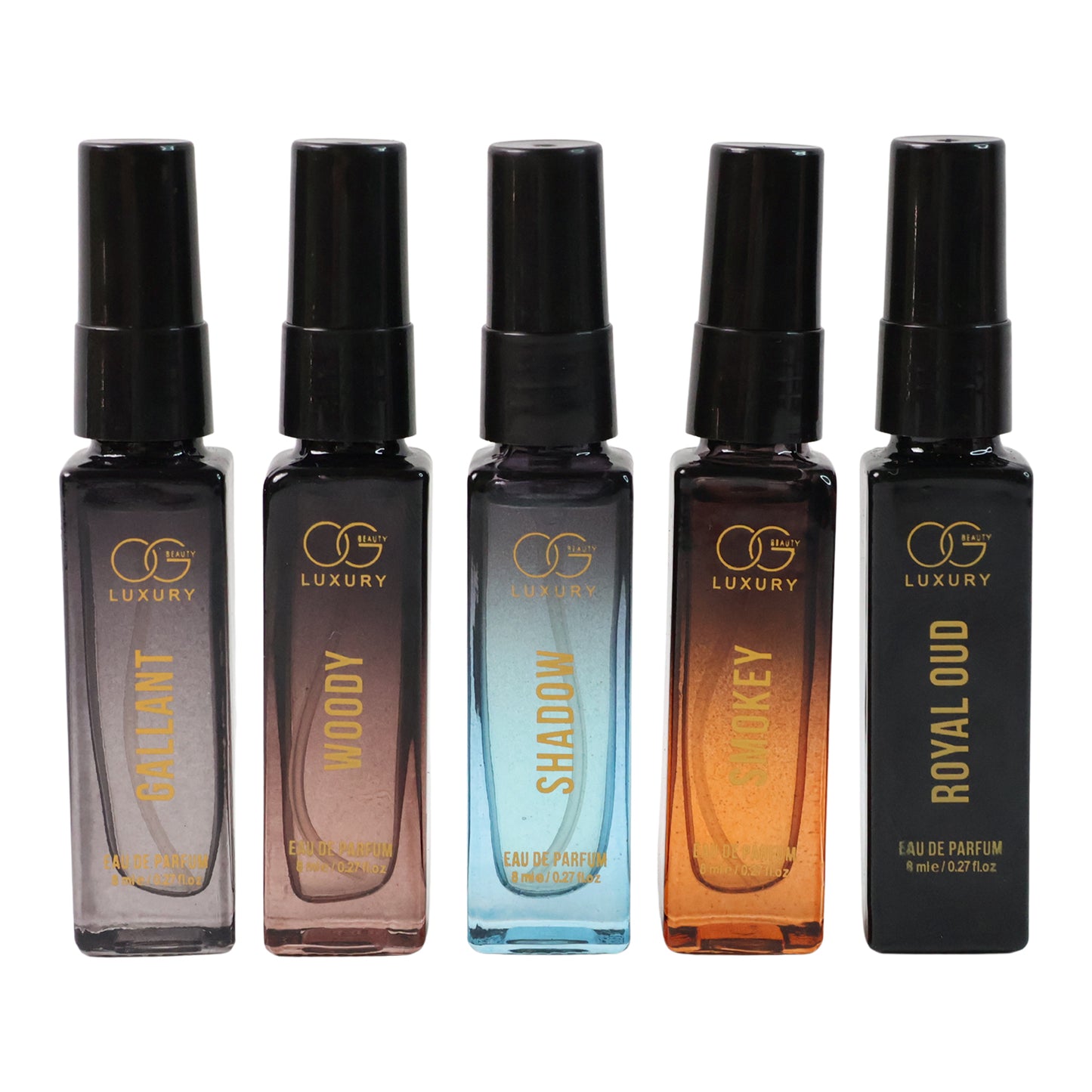 OG Beauty Luxury Men's Perfume Set - 5 x 8 ML Eau de Parfum Collection - Happy Price - Image 2