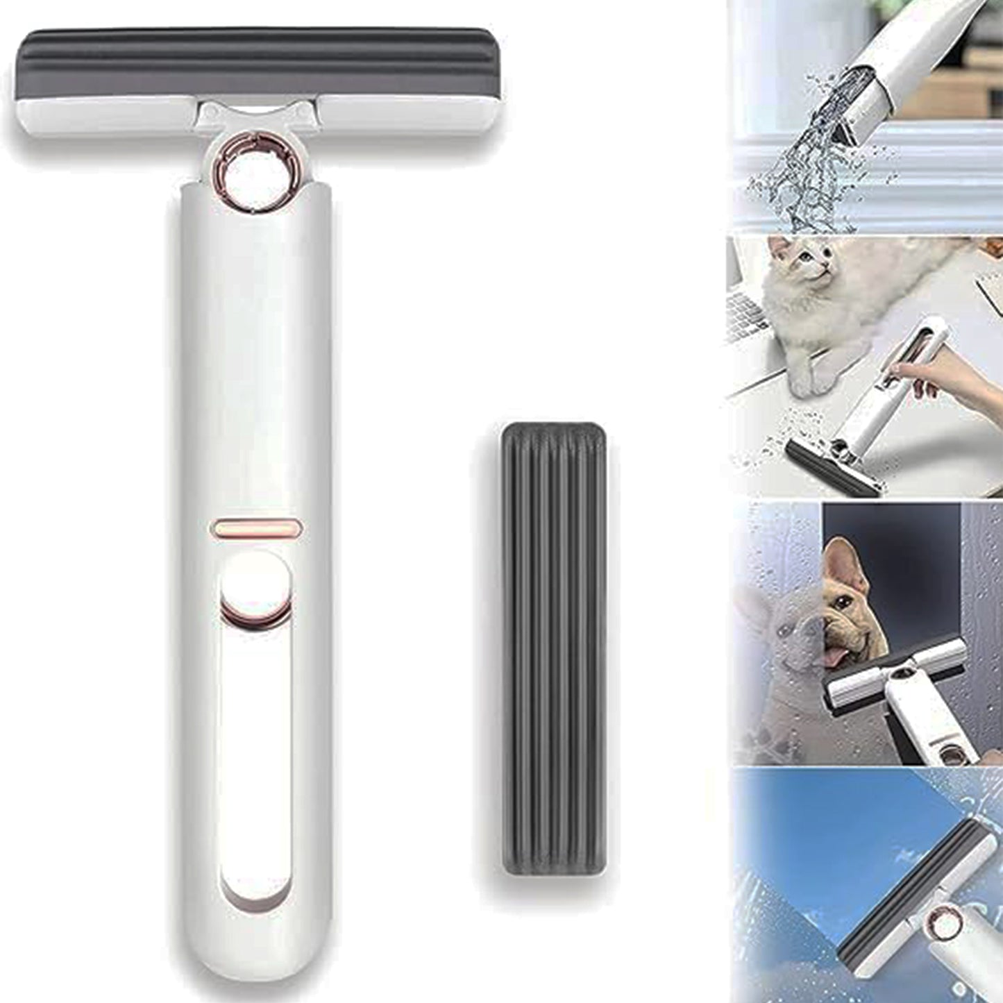 Compact Self-Squeeze Mop with PVA Sponge Head - Ideal for Quick Home Cleaning - Happy Price - Image 5