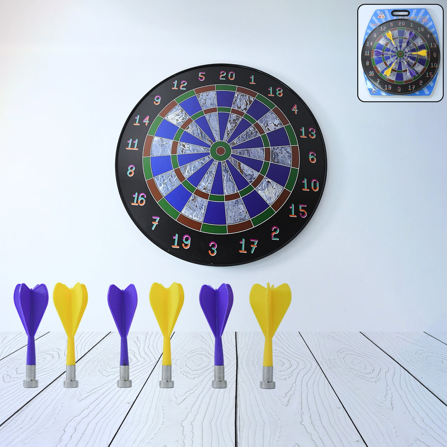 Magnetic Dart Board Game Set With 6 Soft-tip Darts - Happy Price - Image 7
