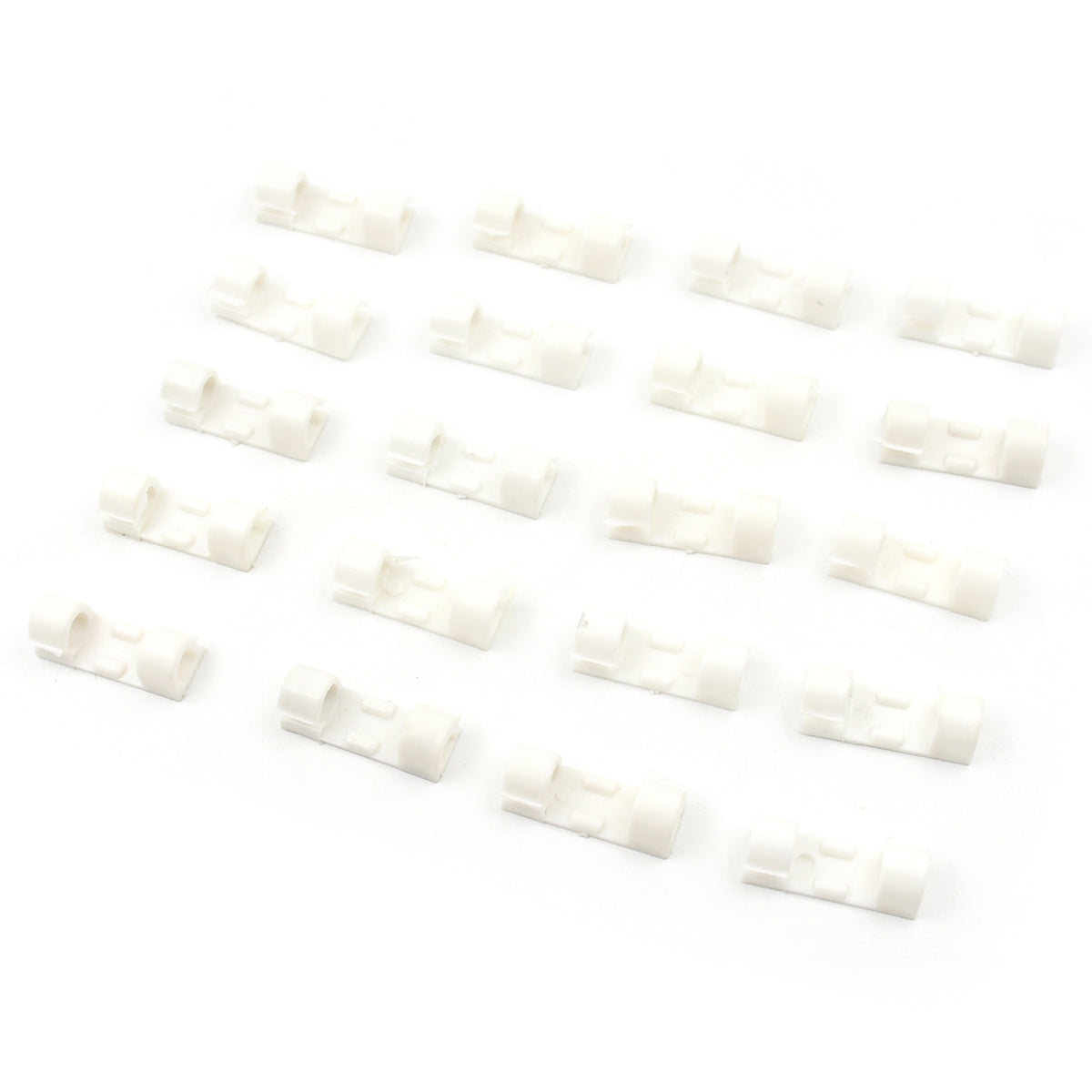 Plastic Clips Stronger Adhesive Tape Cable Manager Wire Manager Wire Clamp Wire Clips For Cable Cable Organizer Cord Holder Cord Clips For Car Office And Home (20 Pcs Set) - Happy Price - Image 4