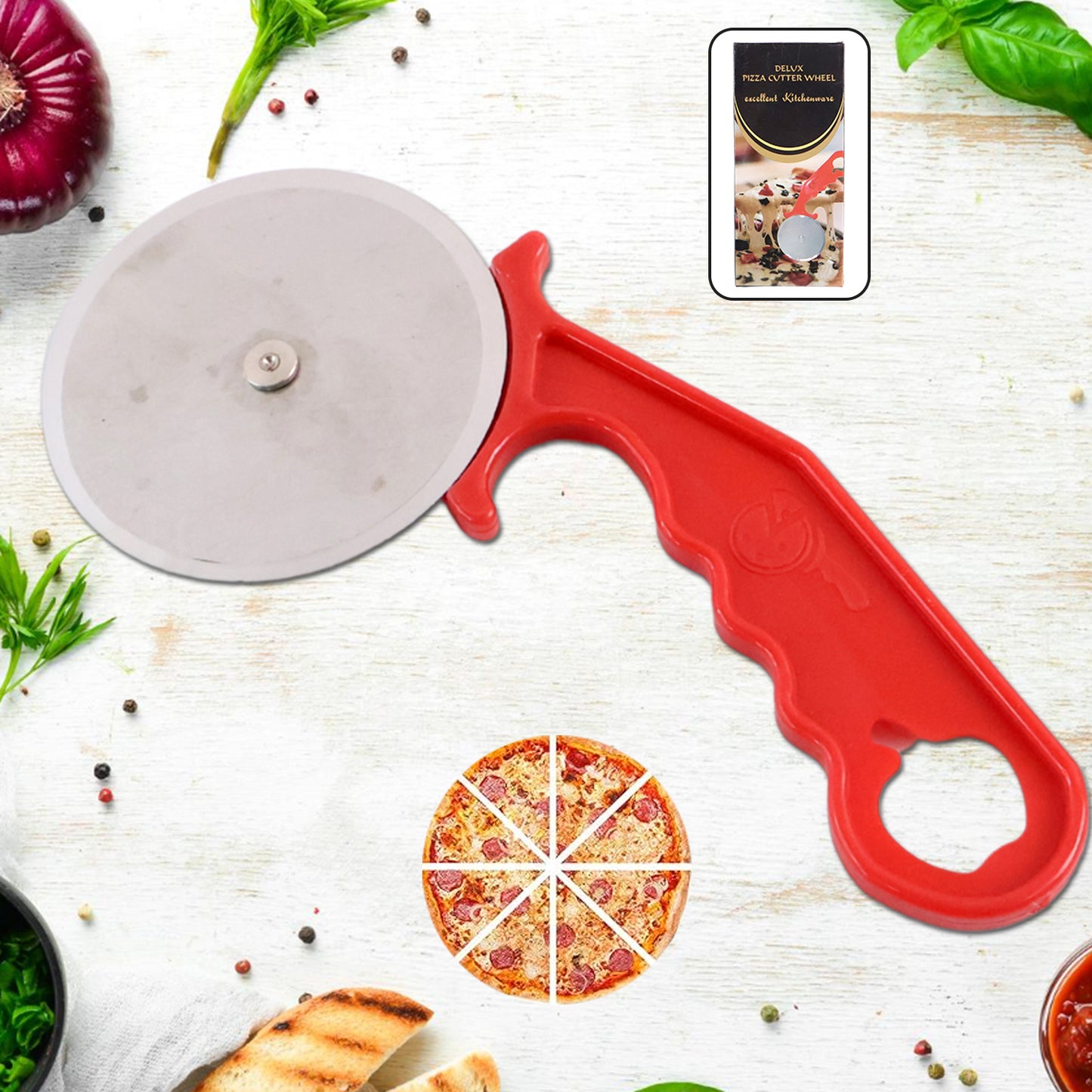 Stainless Steel Pizza Cutterpastry Cuttersandwiches Cutter - Happy Price - Image 2