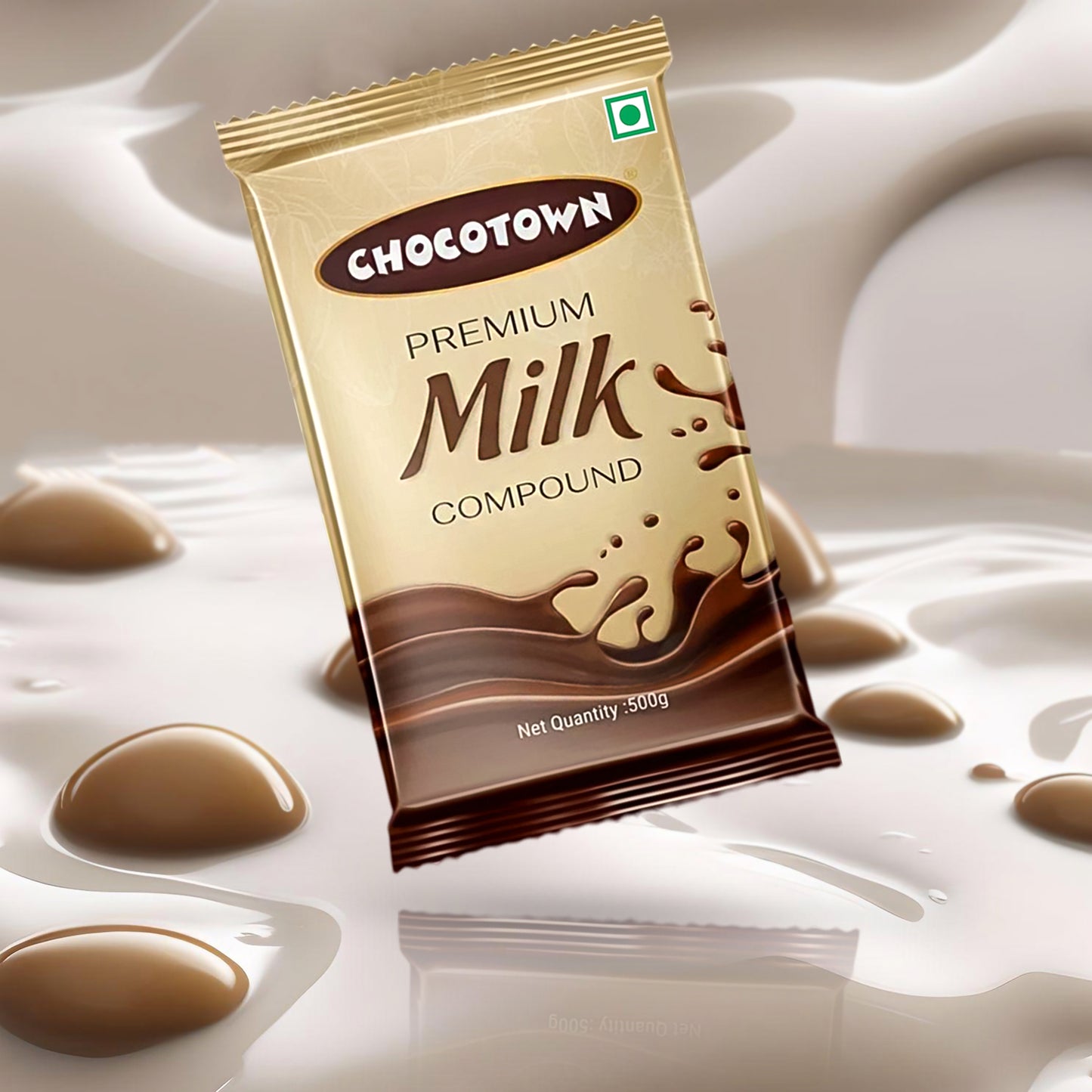 Chocotown Premium Milk Compound Slab (500 Gm) - Happy Price - Image 7