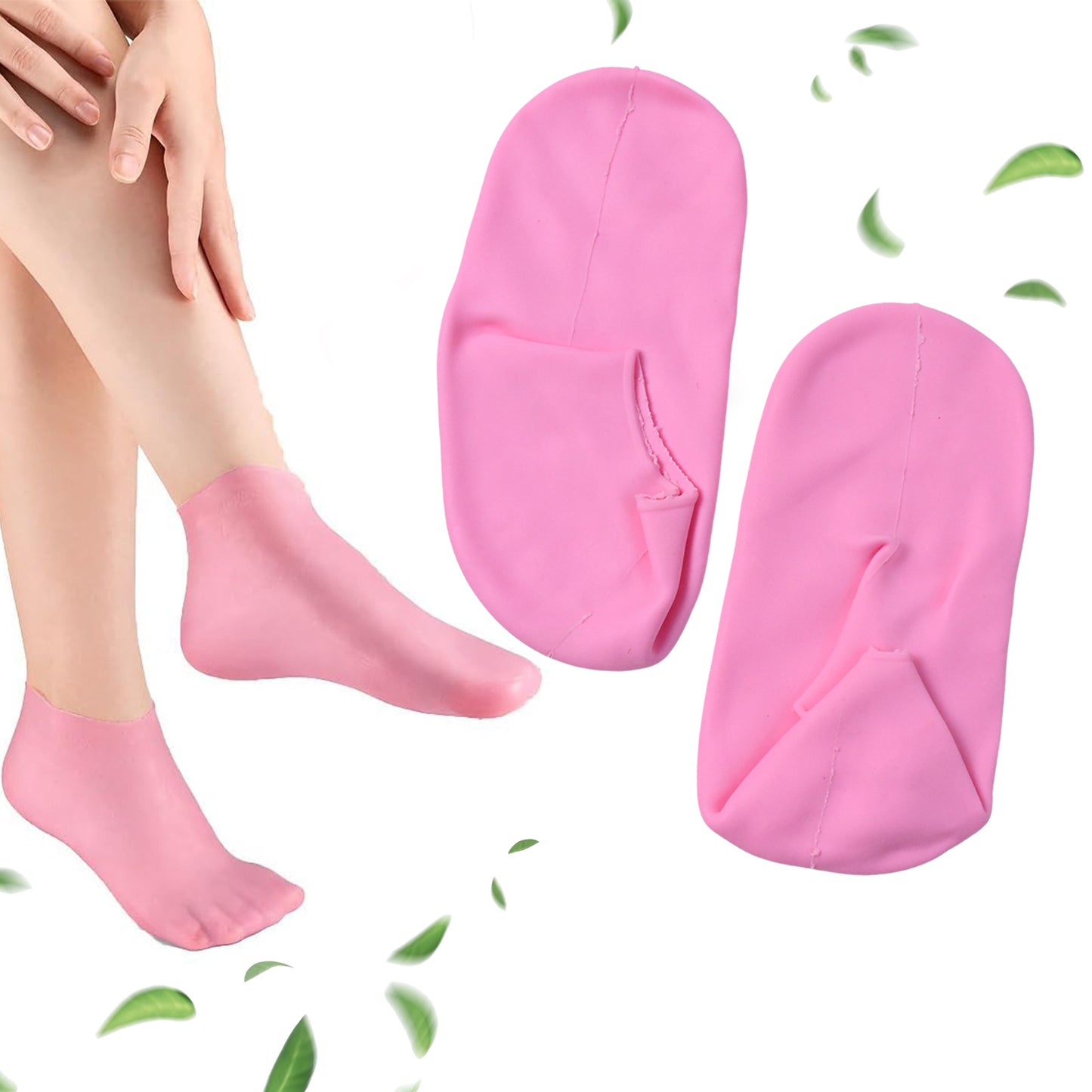Silicone Moisturizing Socks (1 Pair) - Happy Price - Image 2