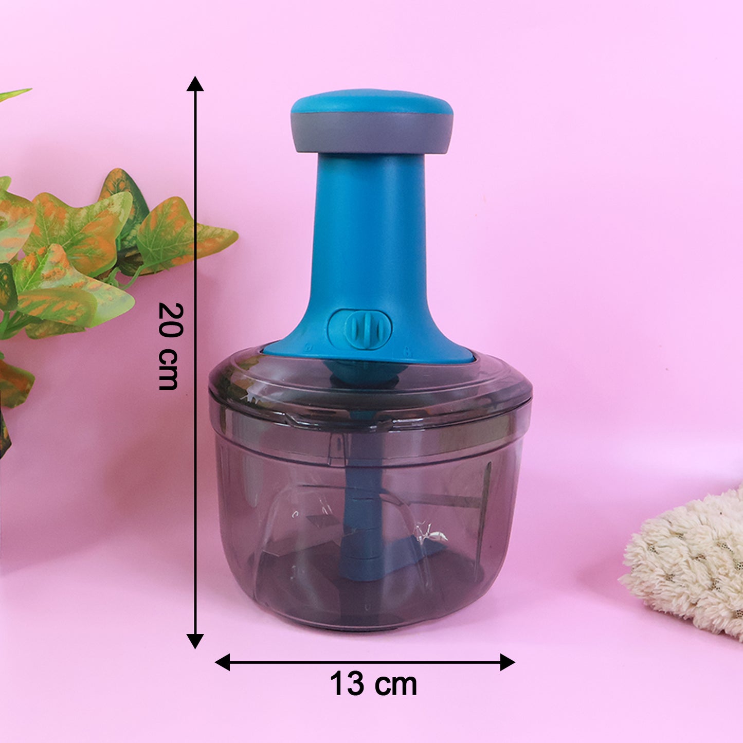 Supermom Tringo Manual Push Chopper with Stainless Steel Blades (1 Pc) - Happy Price - Image 3