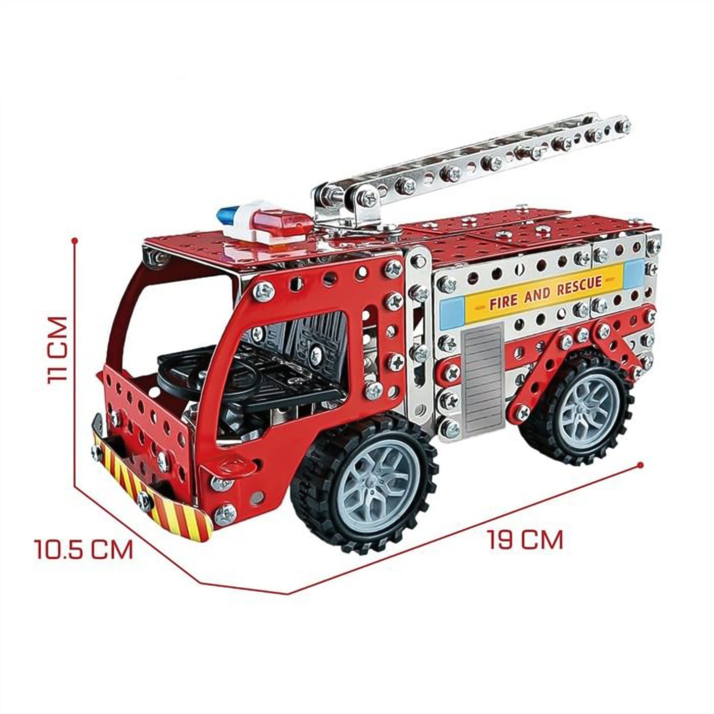 Metal Diy Fire Truck Building Blocks For Kids (Fire Truck 292pcs Of Truck Tool 1 Set) - Happy Price - Image 4
