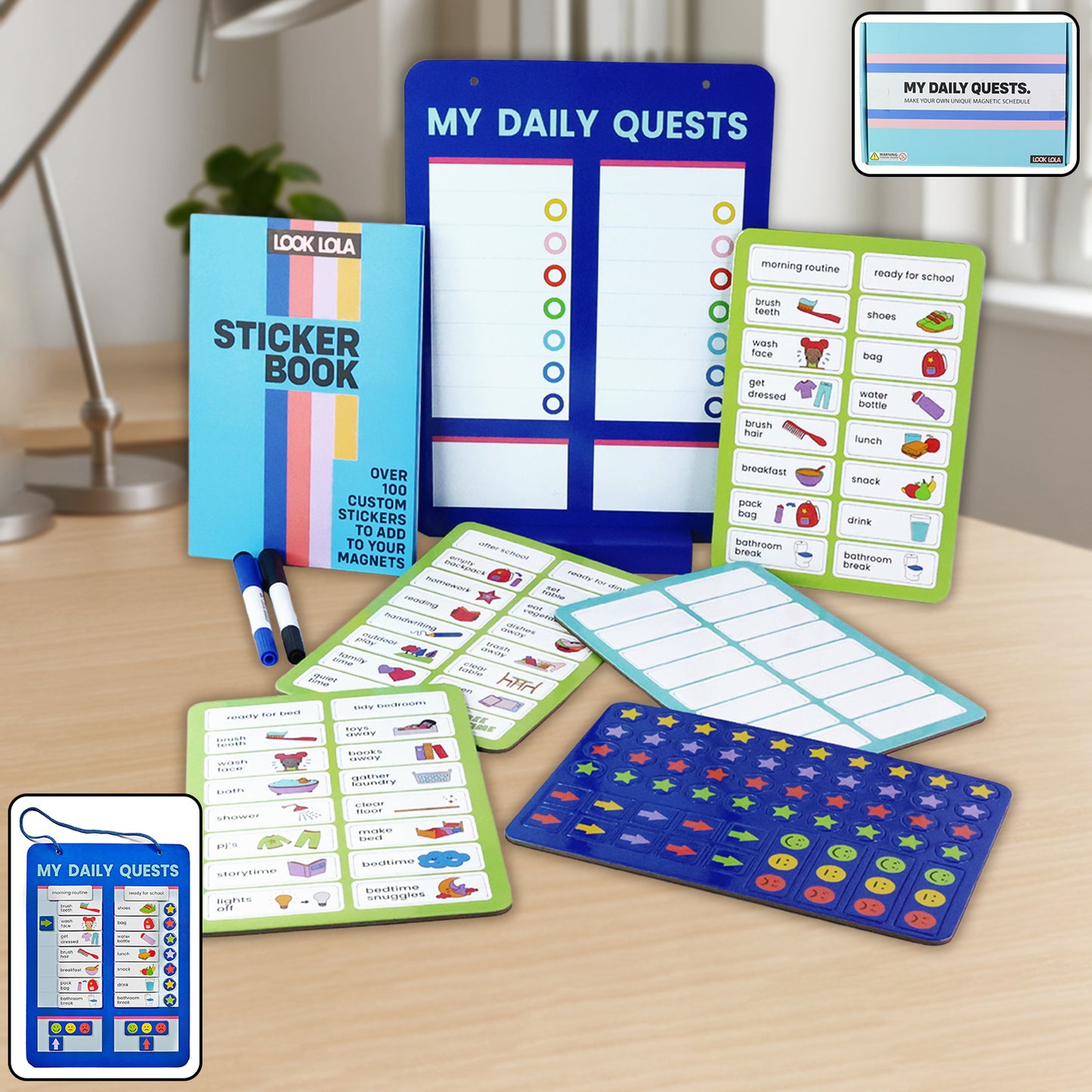 Magnetic Activity Board for Kids - Daily Routine & Habit Tracker Set - Happy Price - Image 3