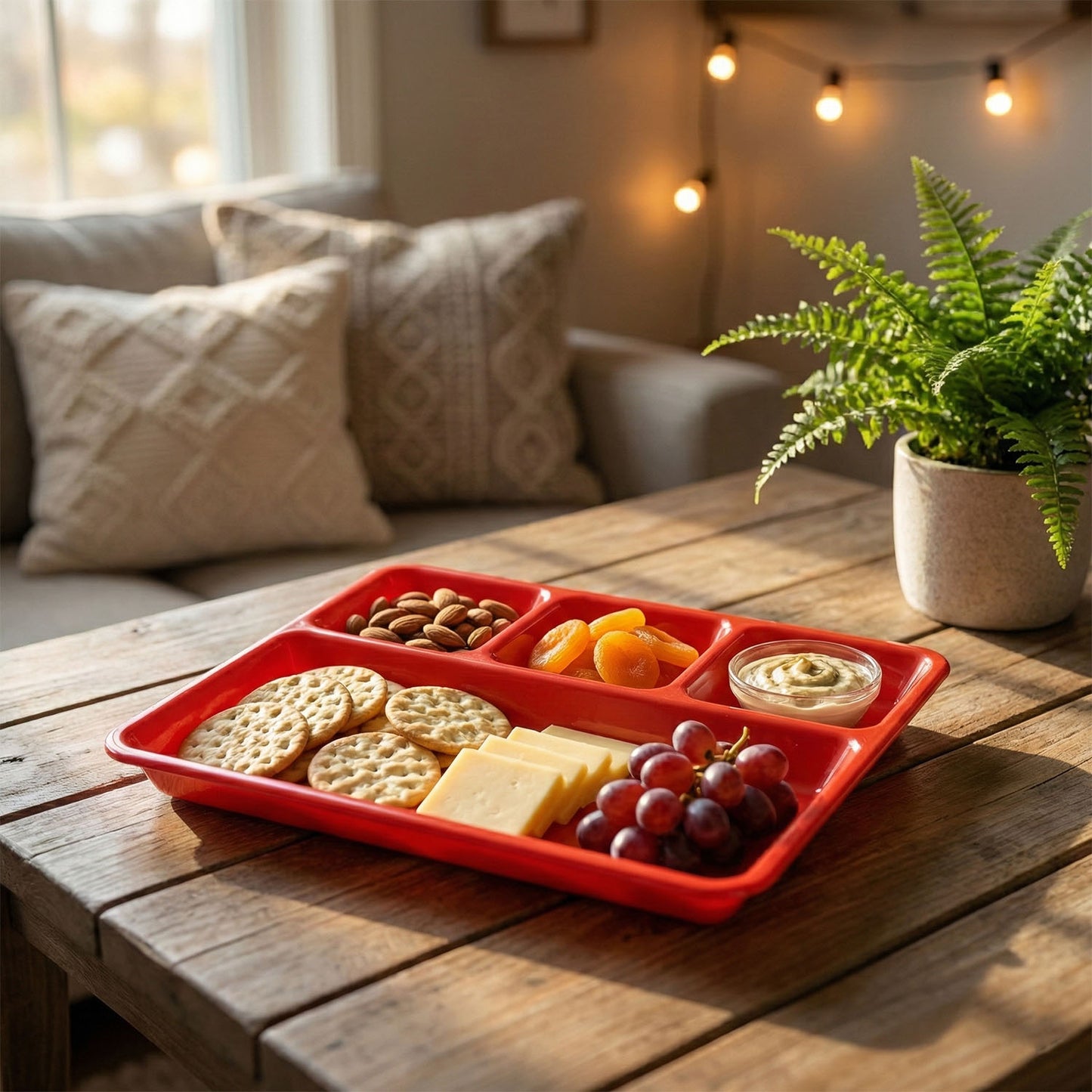 32 25 Cm Multipurpose Compartment Serving Tray (1 Pc)