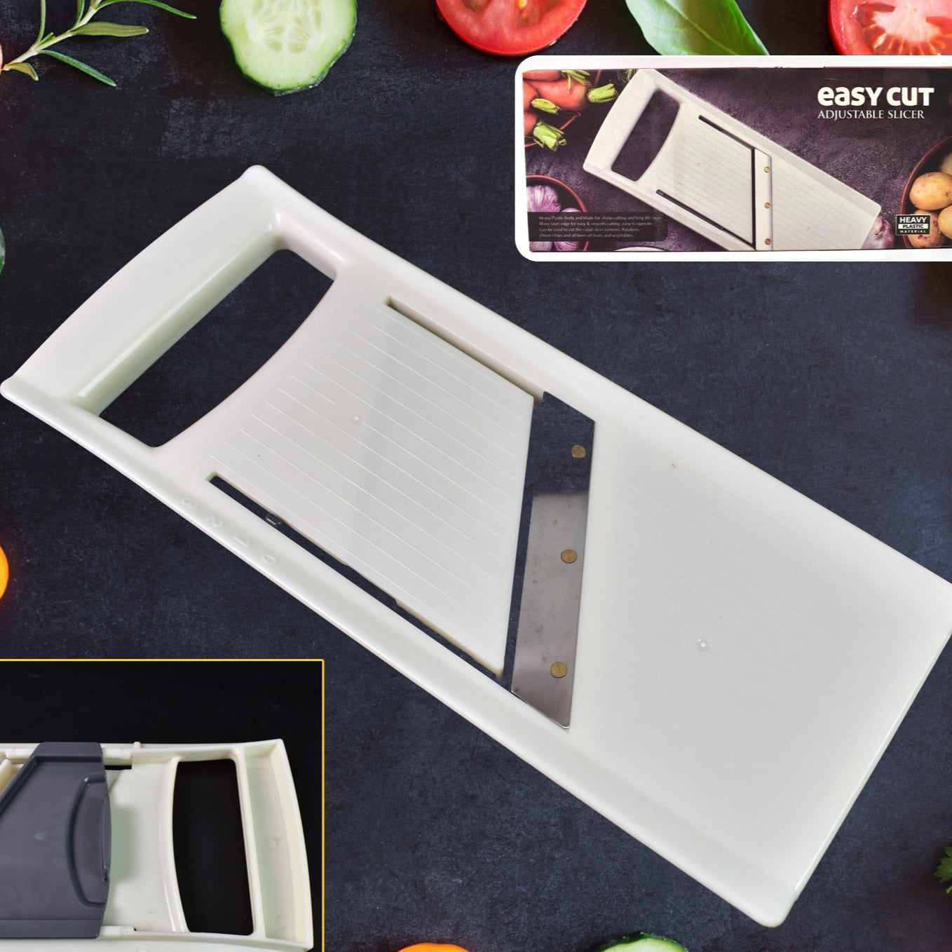 Adjustable Slicer For Cutting Fruits Vegetable (1 Pc) - Happy Price - Image 1