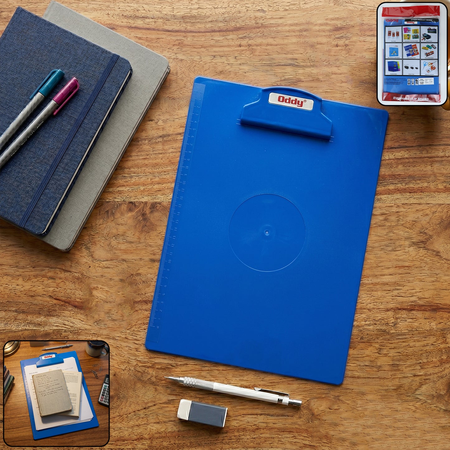 Blue A4 Plastic Clip Board 1 Pc with Strong Grip - Great Price - Image 2