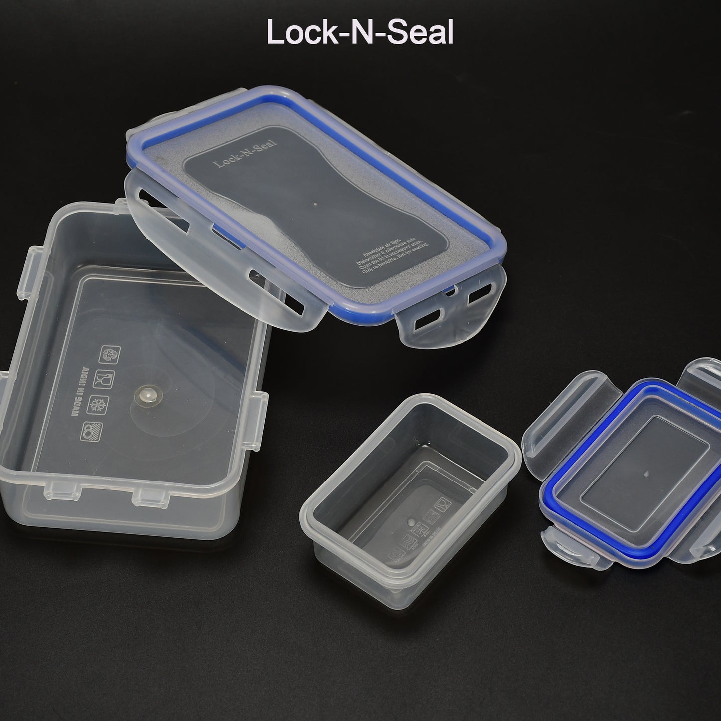 Airtight Food Container Set with 4-Side Locks & Inner Compartment - Happy Price - Image 4