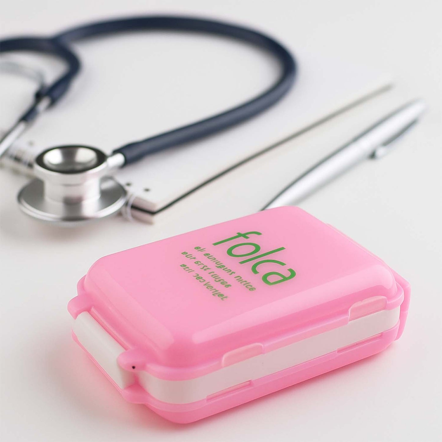 Portable Pink Dual-Sided Pill Organizer Box (1 Pc) - Happy Price - Image 5