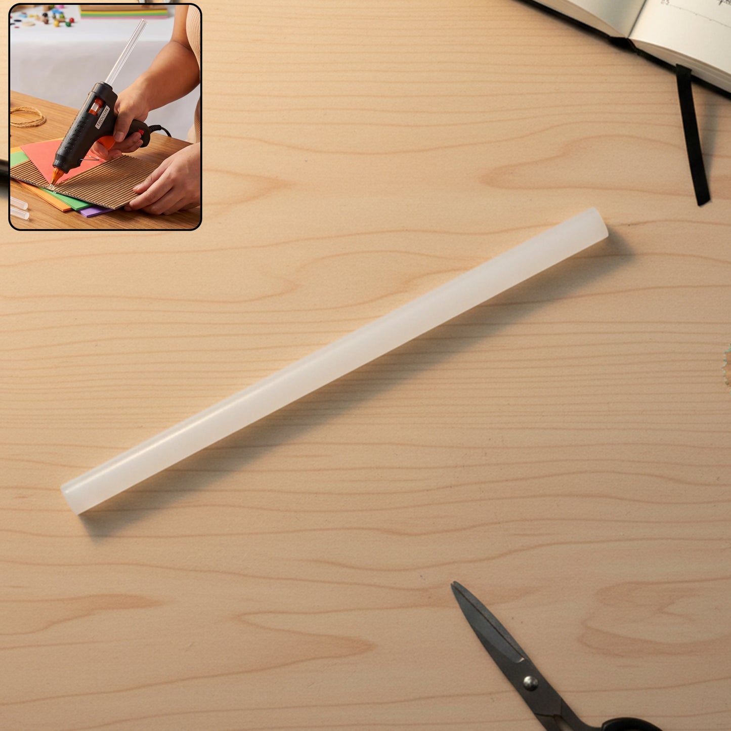 20 cm Long Hot Melt Glue Stick - 1 Pc Transparent Adhesive Rod - Happy Price - Image 2