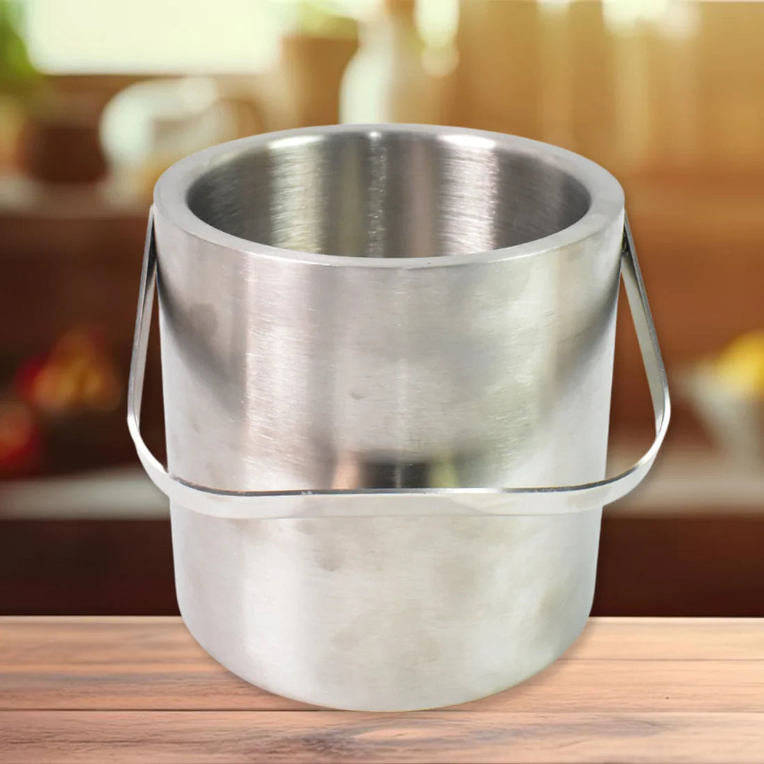 Stainless Steel Ice Bucket with Lid - 1.3 Liters - Happy Price - Image 5