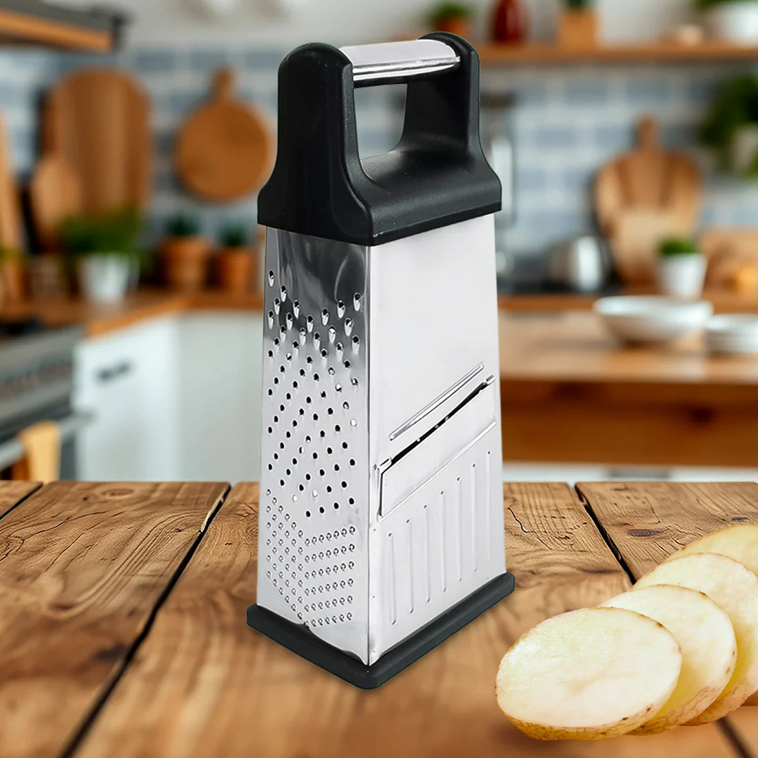Apex 5-in-1 Stainless Steel Kitchen Tool - Slicer, Grater & More - Happy Price - Image 3