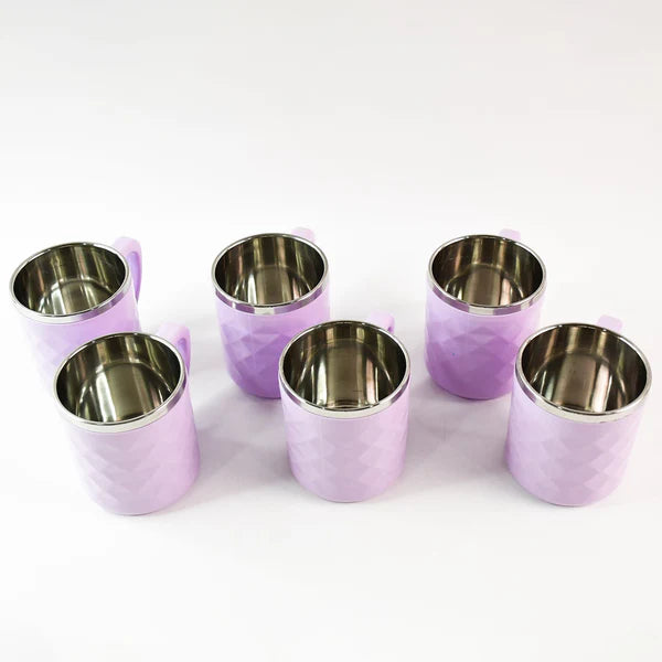 Apex Silika Glass Tea Cups - Set of 6, 200ml Capacity - Happy Price - Image 3