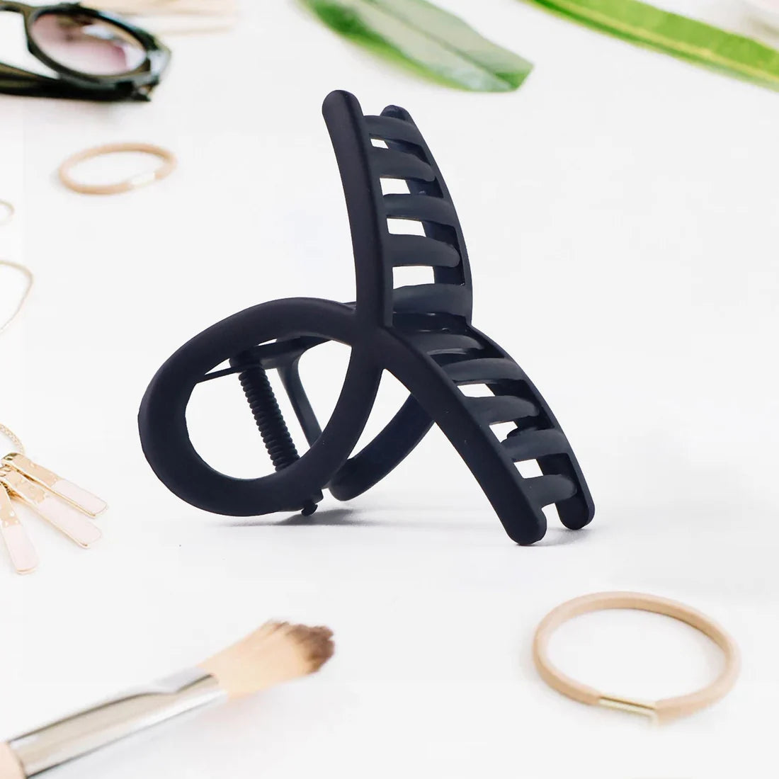 12 Piece Assorted Matte Finish Plastic Hair Clips Set - Happy Price - Image 5