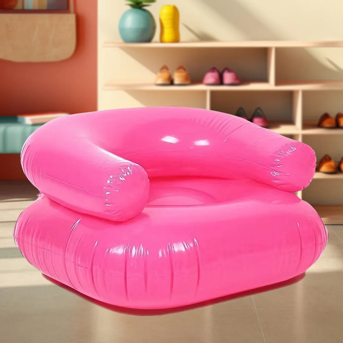 Kids Inflatable Sofa Chair - 28 Inch Portable Seat for Camping & Play - Happy Price - Image 4