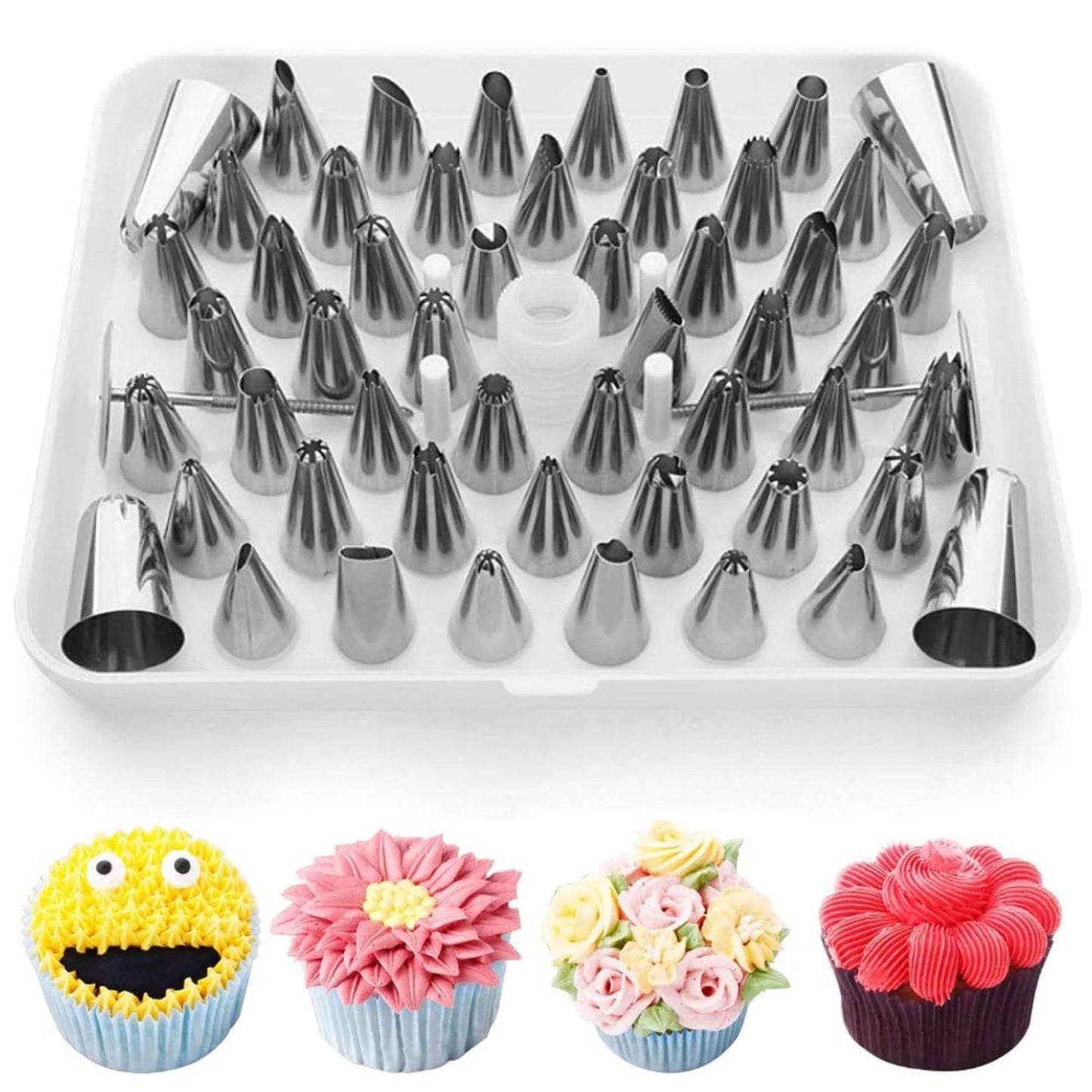 55-Piece Cake Decorating Nozzle Set for Pastry Art - Happy Price - Image 6