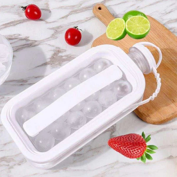 Foldable Ice Tray with Lid - Makes Ice Balls & Cubes - Happy Price - Image 5
