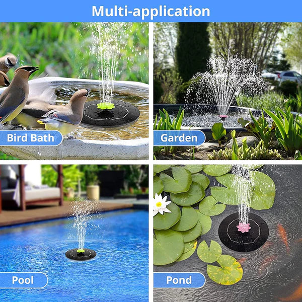 Solar Powered Water Fountain Pump Kit - 1 Set - Happy Price - Image 3
