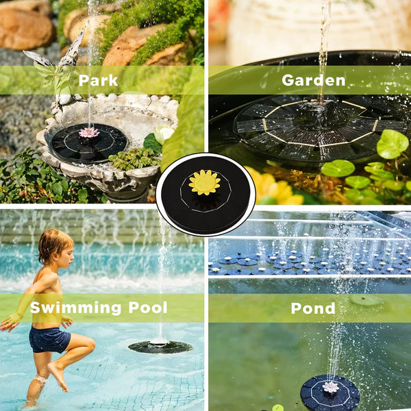Solar Powered Water Fountain Pump Kit - 1 Set - Happy Price - Image 4