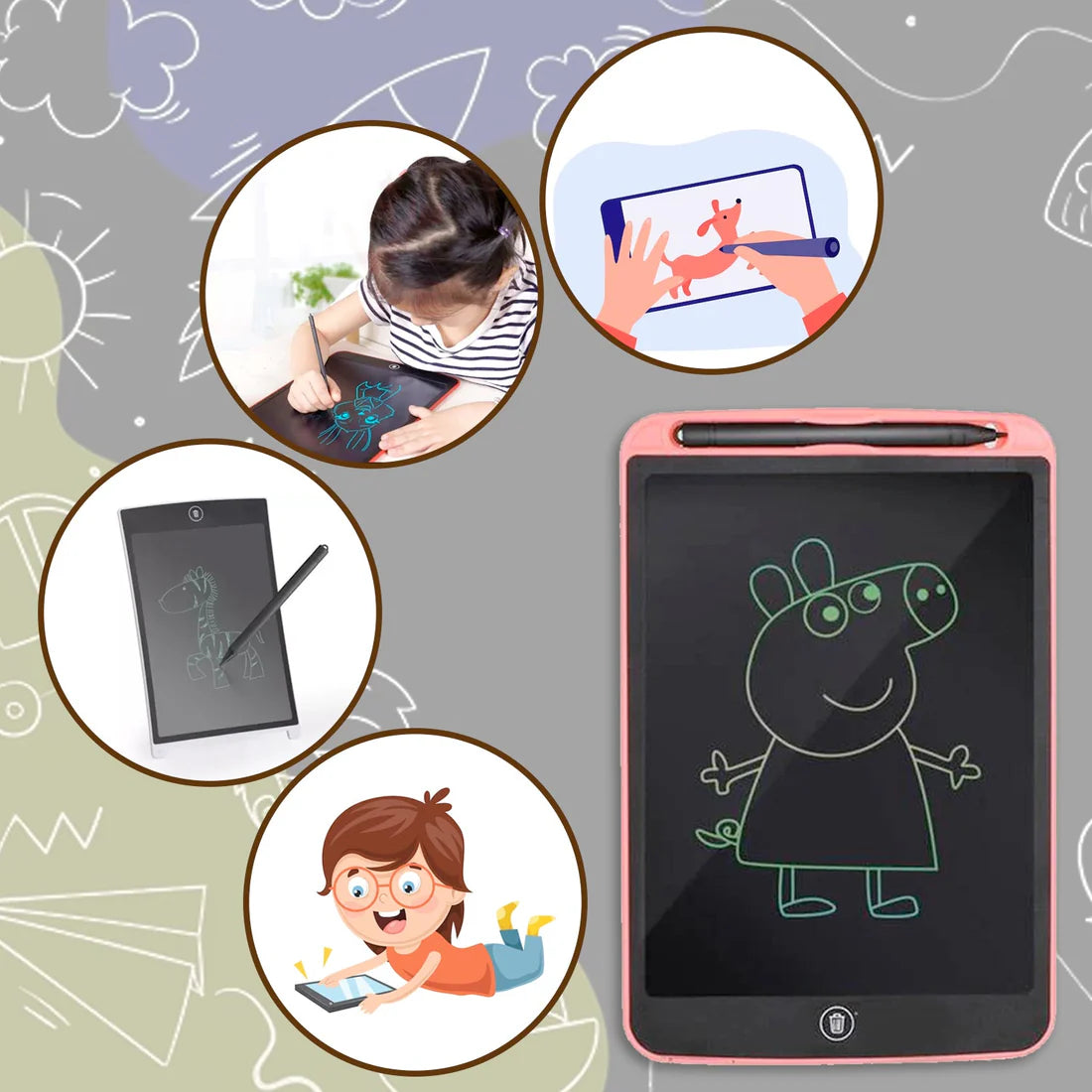 8.5 Inch LCD Writing Tablet for Kids - Portable Drawing Pad (1pc)