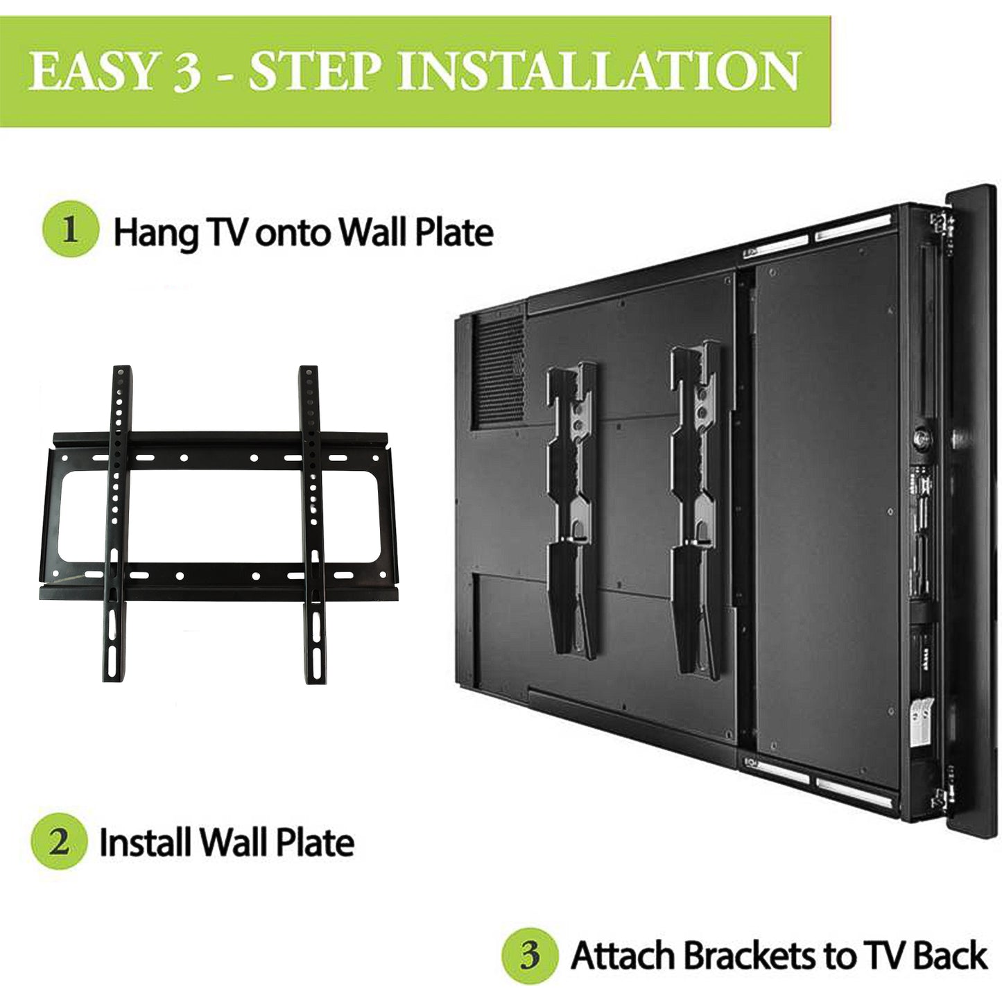 Universal Heavy Duty Adjustable Metal Led Lcd Tv Wall Mount Bracket - Happy Price - Image 3