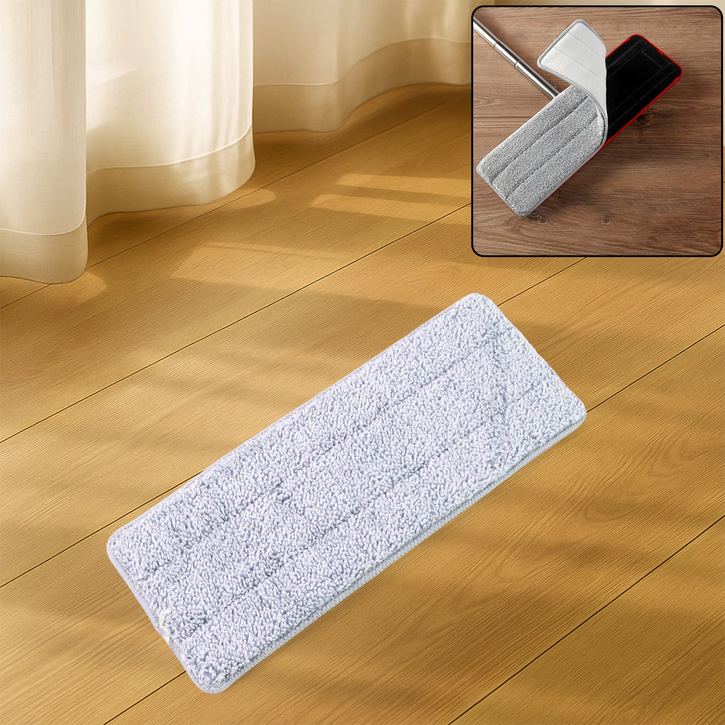 Reusable Microfiber Mop Pad Replacement (1 Pc) - Happy Price - Image 2