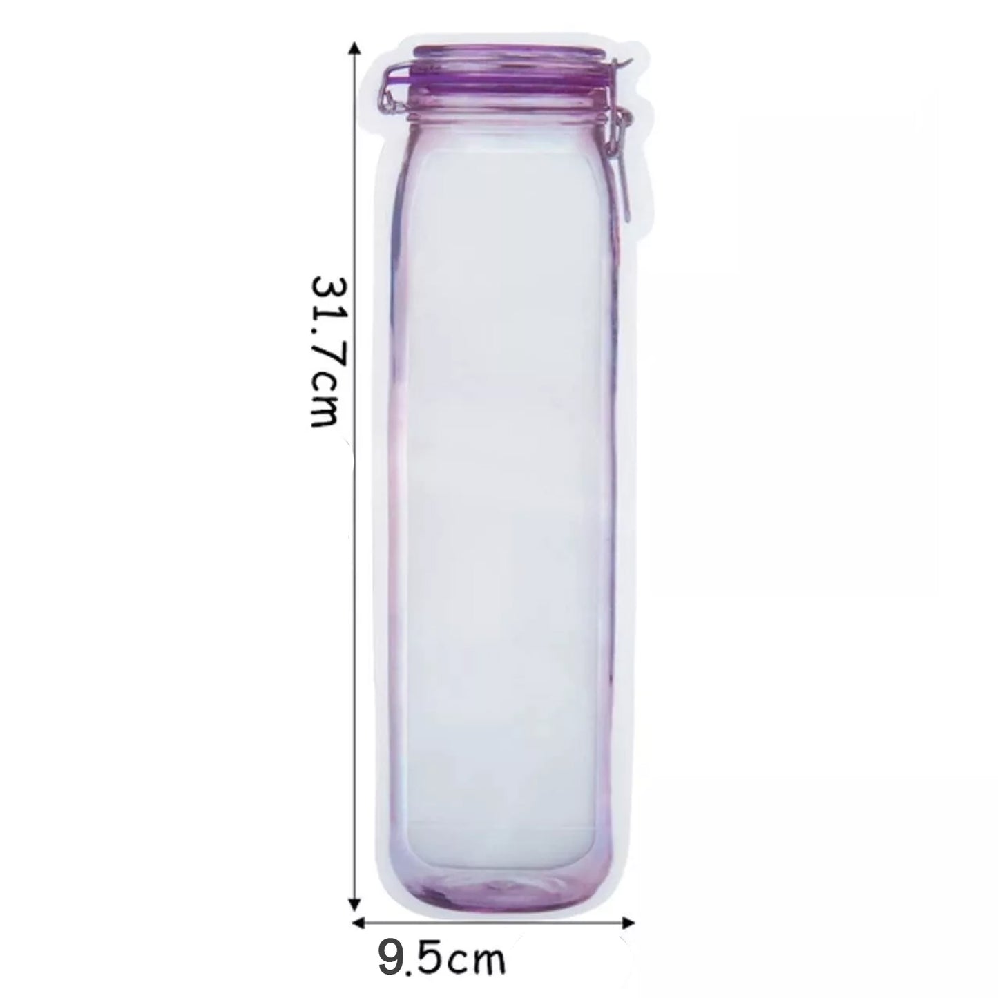 Food Storage Bag Bottles Shape Ziplock Bags Reusable (1 Pc 500 Ml) - Happy Price - Image 5