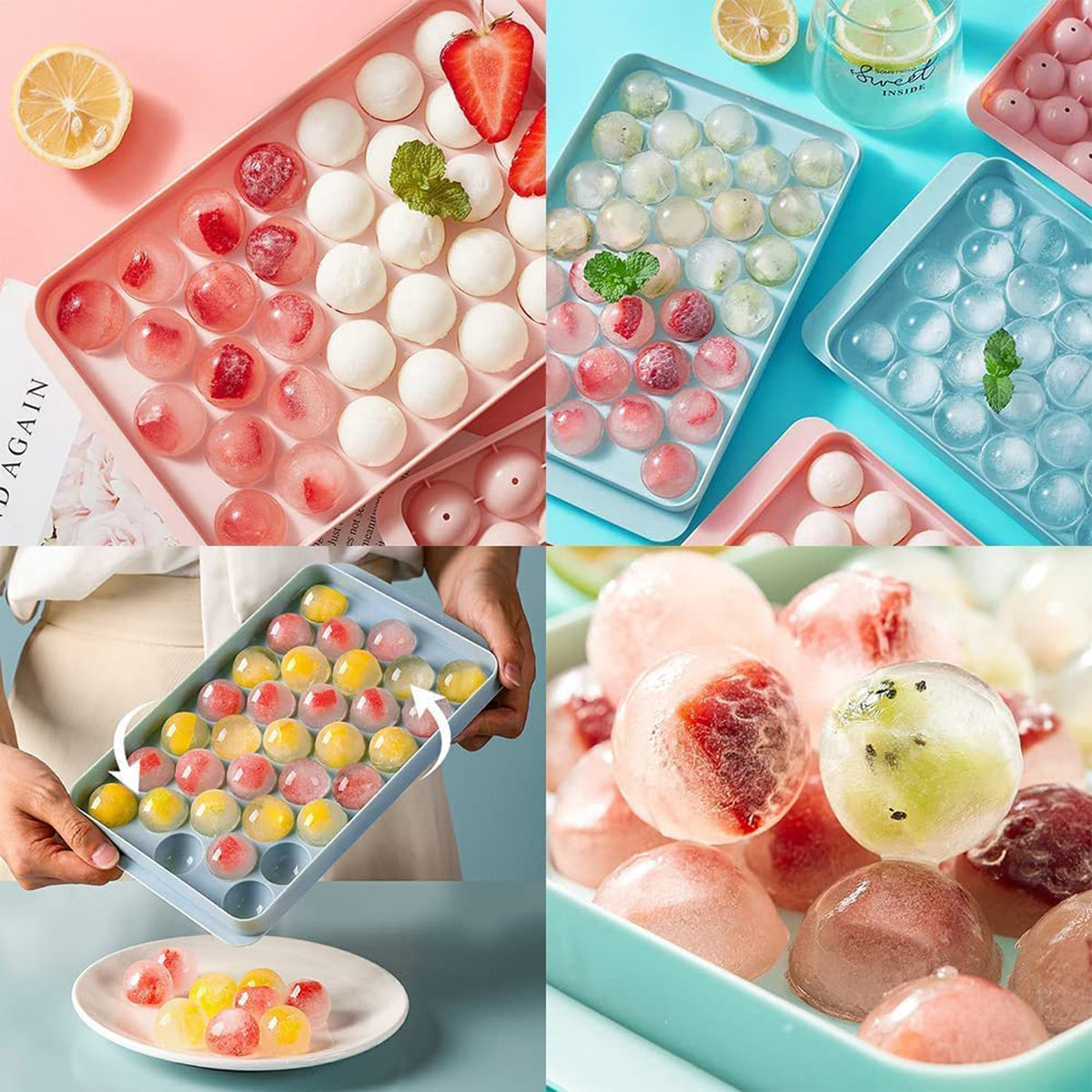 Reusable Round Ice Ball & Candy Mold - 33 Cavities - Happy Price - Image 3
