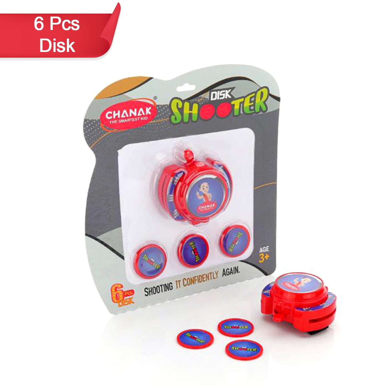 Exciting Hand Disk Shooter Toys Game Set For Kids. Amazing Flying Disc Game. Indoor Outdoor - Happy Price - Image 1