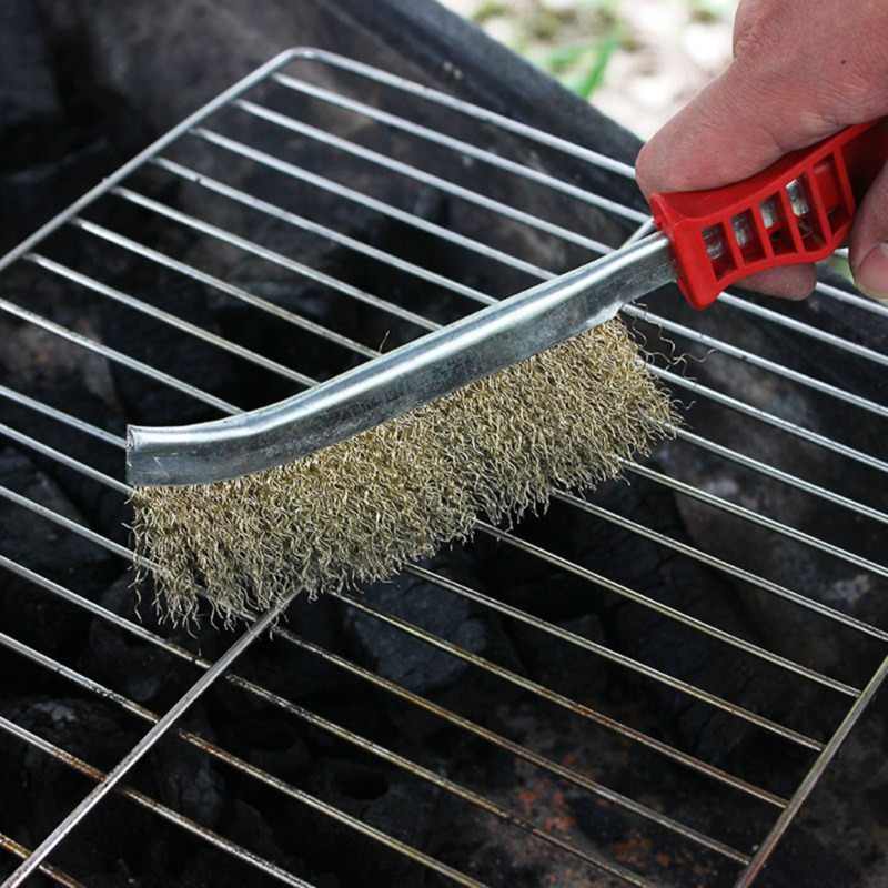 Stainless Steel Wire Hand Brush Metal Cleaner Rust Paint Removing Tool - Happy Price - Image 2