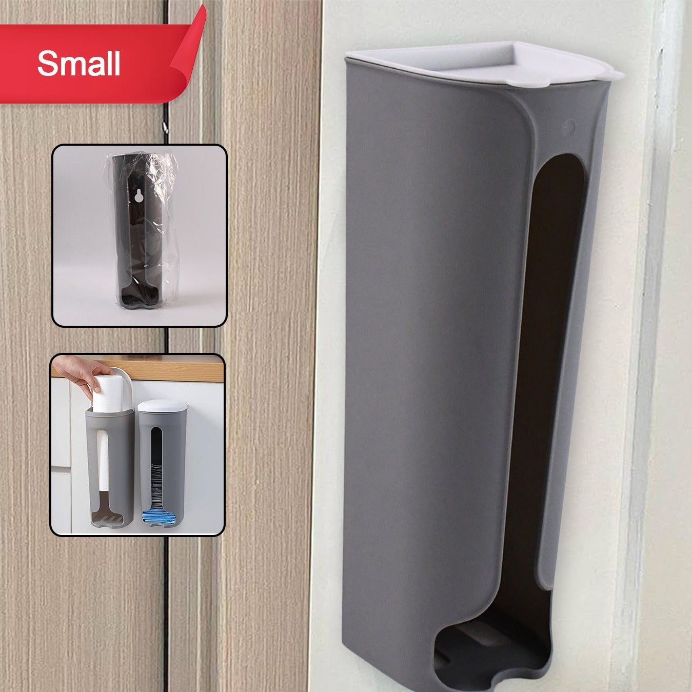 Grocery Bag Holder Portable Trash Bag Organizer For Bathroom Home Kitchen (1 Pc Small) - Happy Price - Image 1